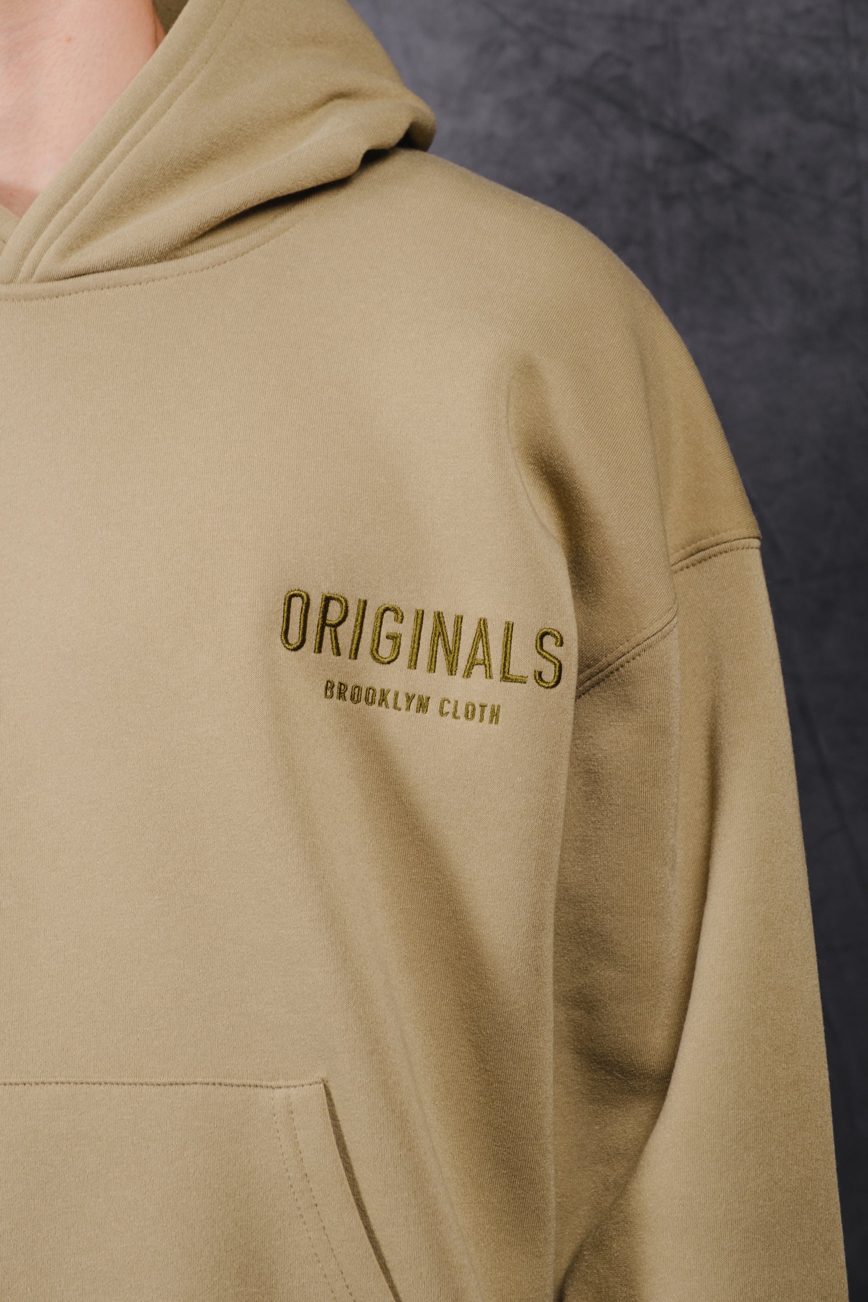 Classic Originals Collection hoodie .#color_olive gray