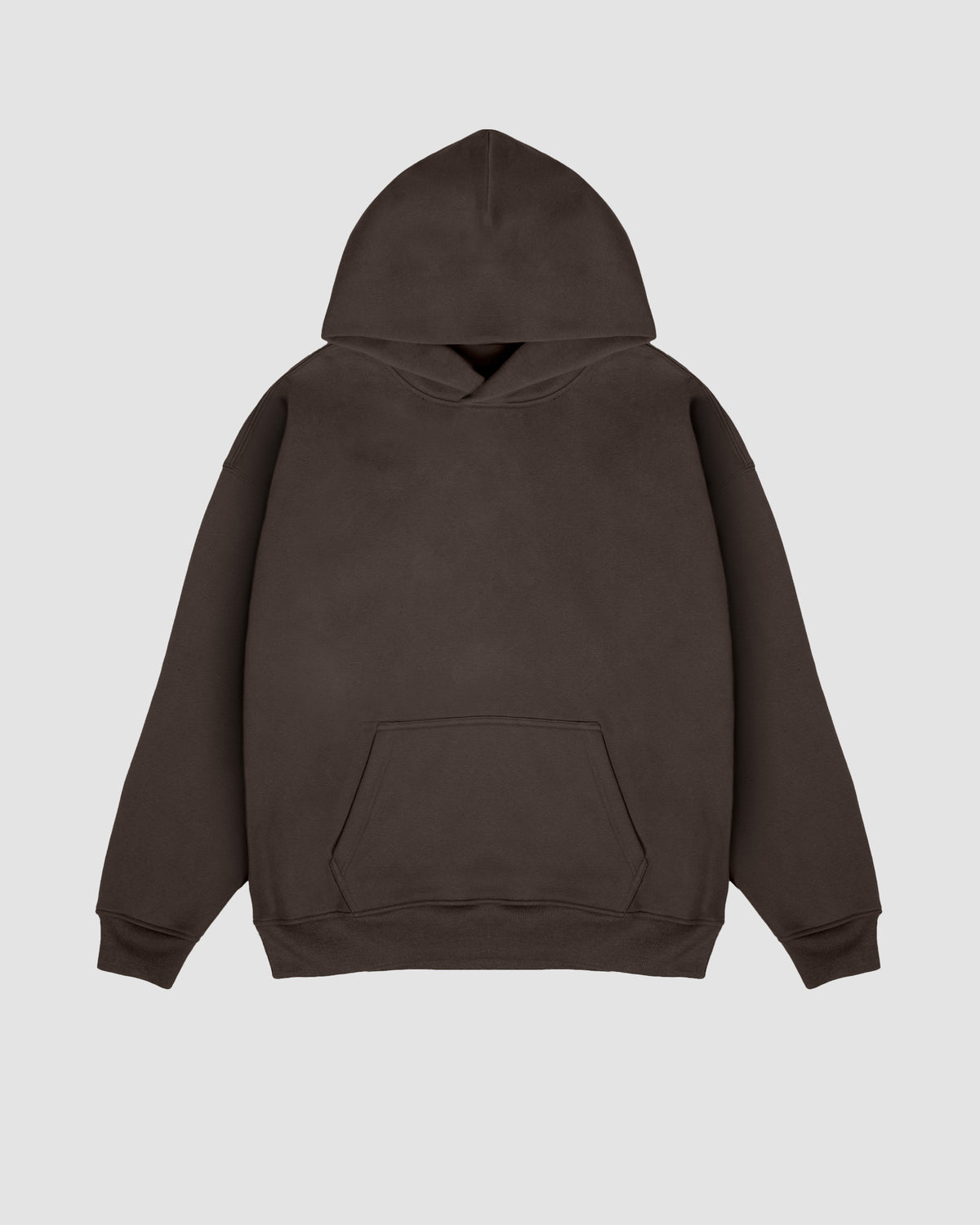 Heavy Weight Pullover Hoodie in Brown