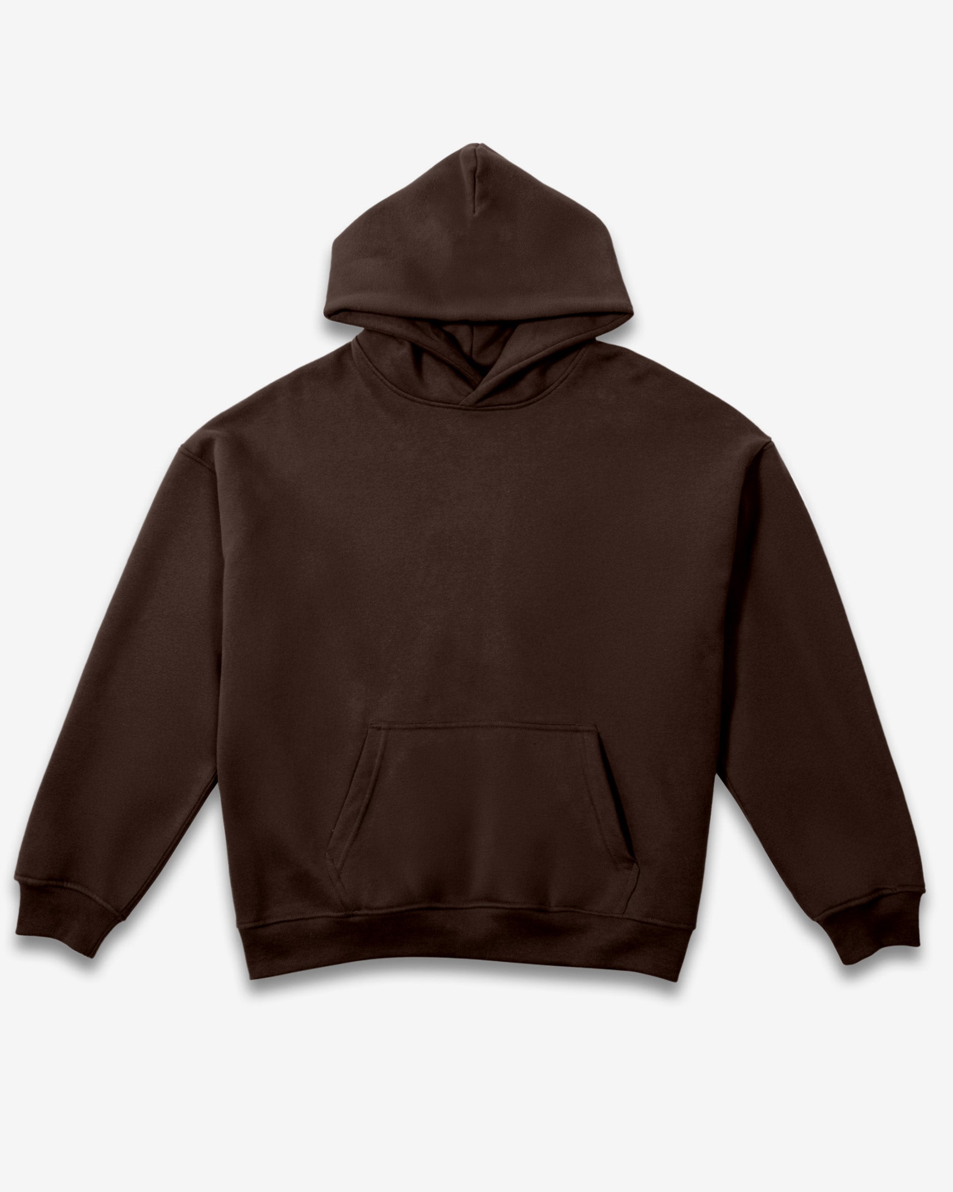Heavy Weight Pullover Hoodie in Brown