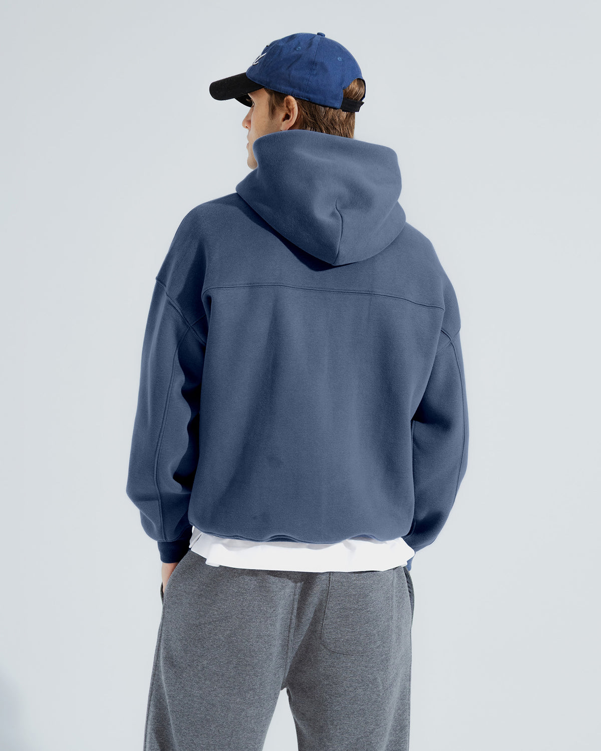 Heavy Weight Pullover Hoodie in Vintage indigo