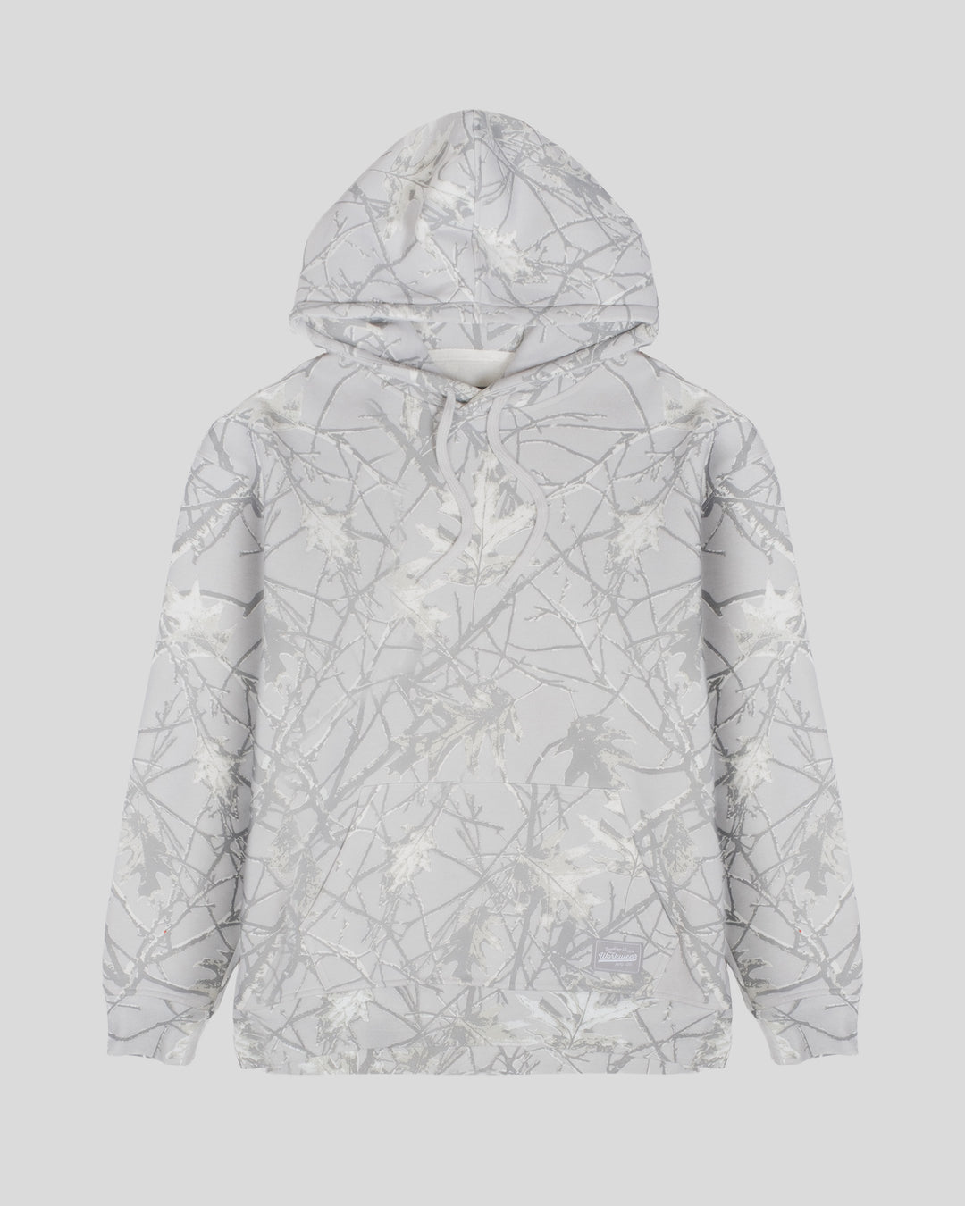 Heavyweight Fleece Camo Hoodie - Light Grey