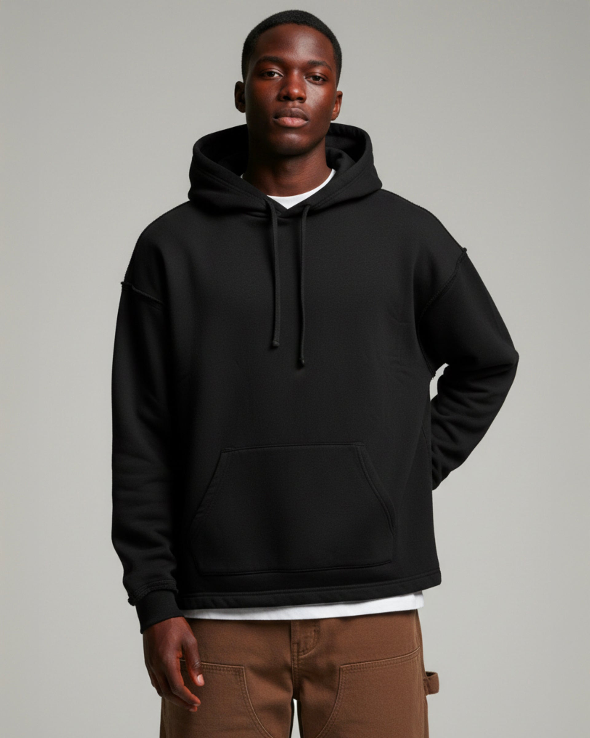 Boxy Originals Heavy Weight Reverse Seam Hoodie | Brooklyn Cloth