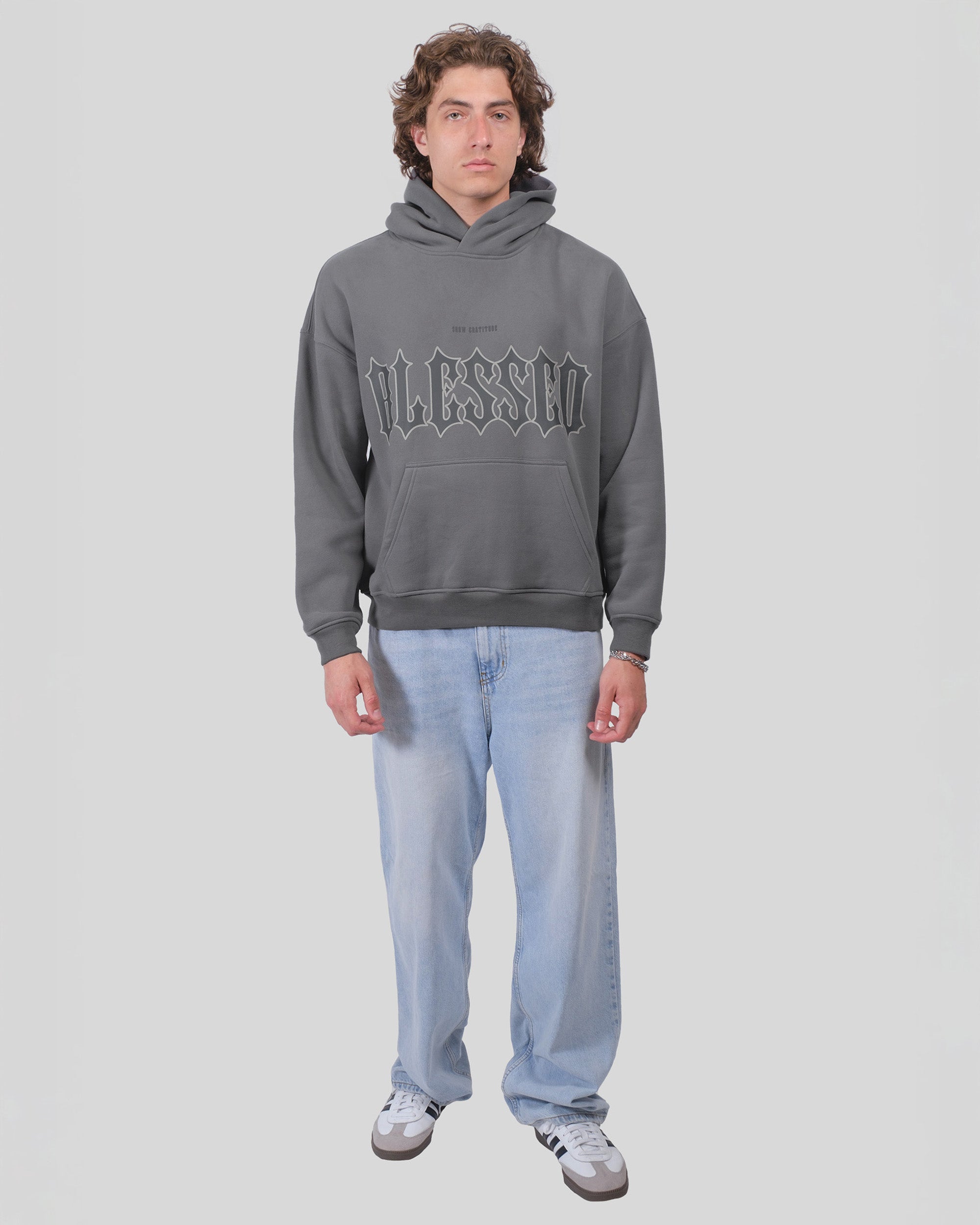 【POP UP限定】CDL Limited Hoodie グレー Lサイズ Heavy Weight Blessed Hoodie | Men's Tops | Brooklyn Cloth
