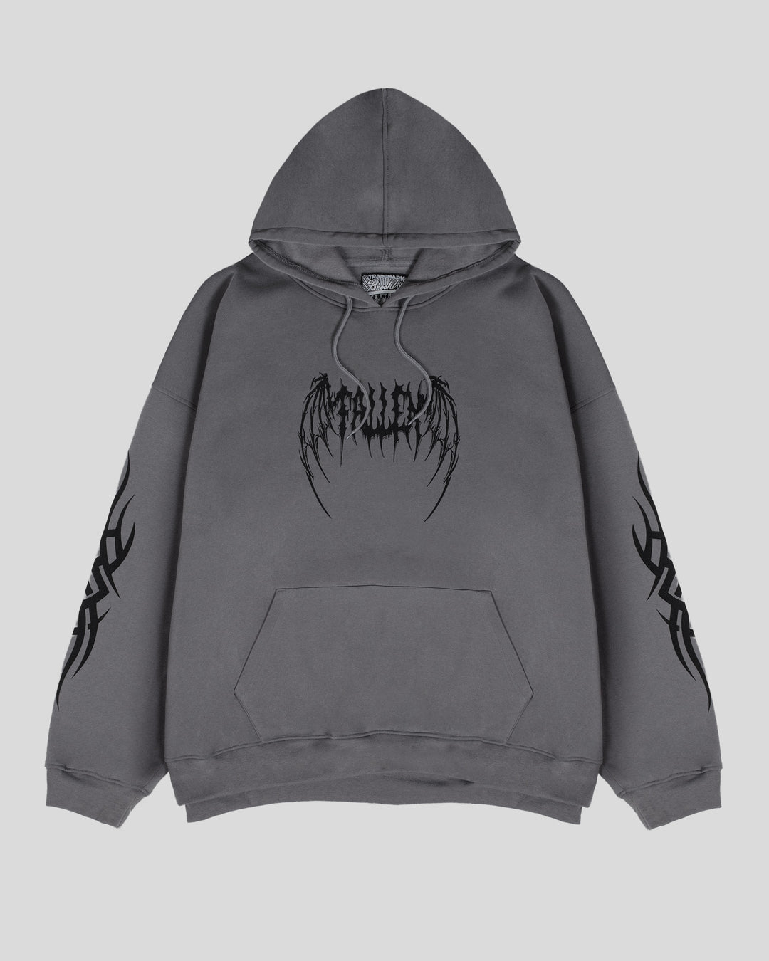 Fallen Heavyweight Graphic Hoodie - Steel Grey