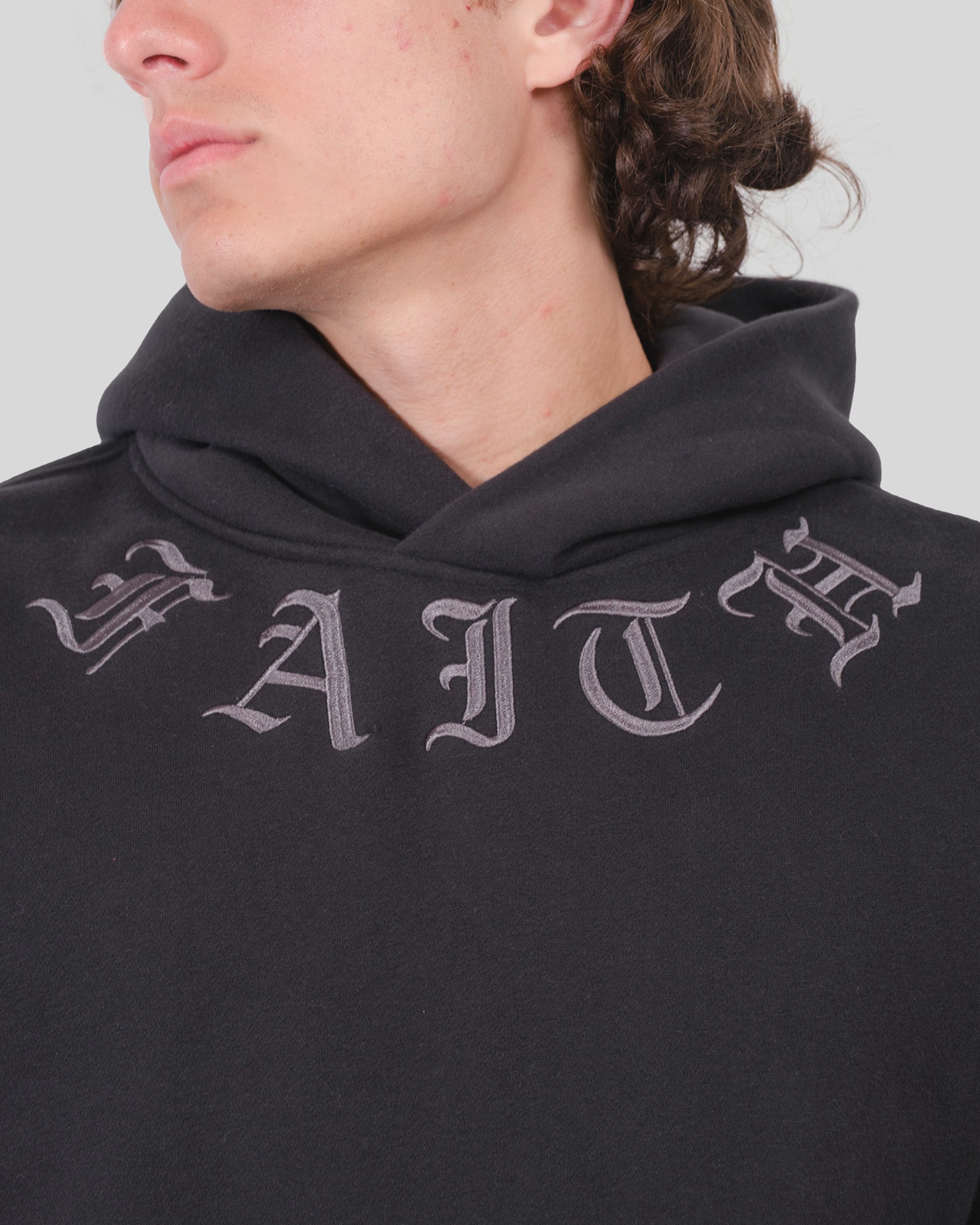 Heavy Weight Faith Fleece Hoodie | Men's Tops | Brooklyn Cloth