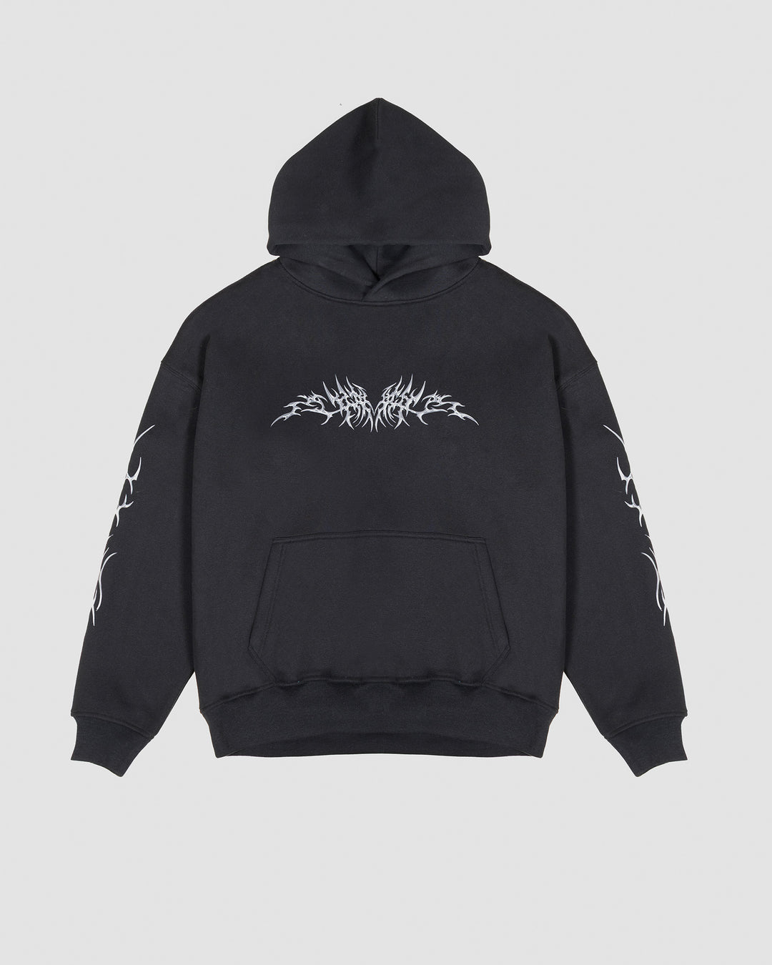 Chrome Heavyweight Tribal Pullover Hoodie - Black