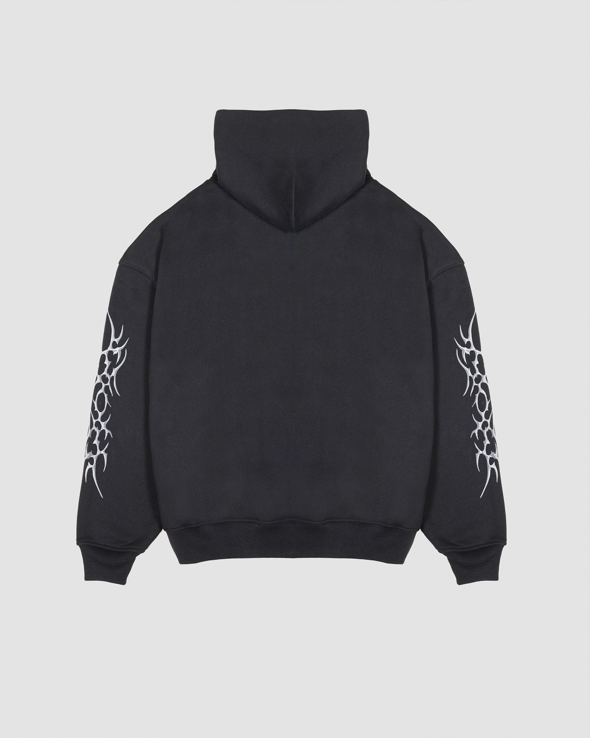 Chrome Heavy Weight Tribal Pullover Hoodie in Black