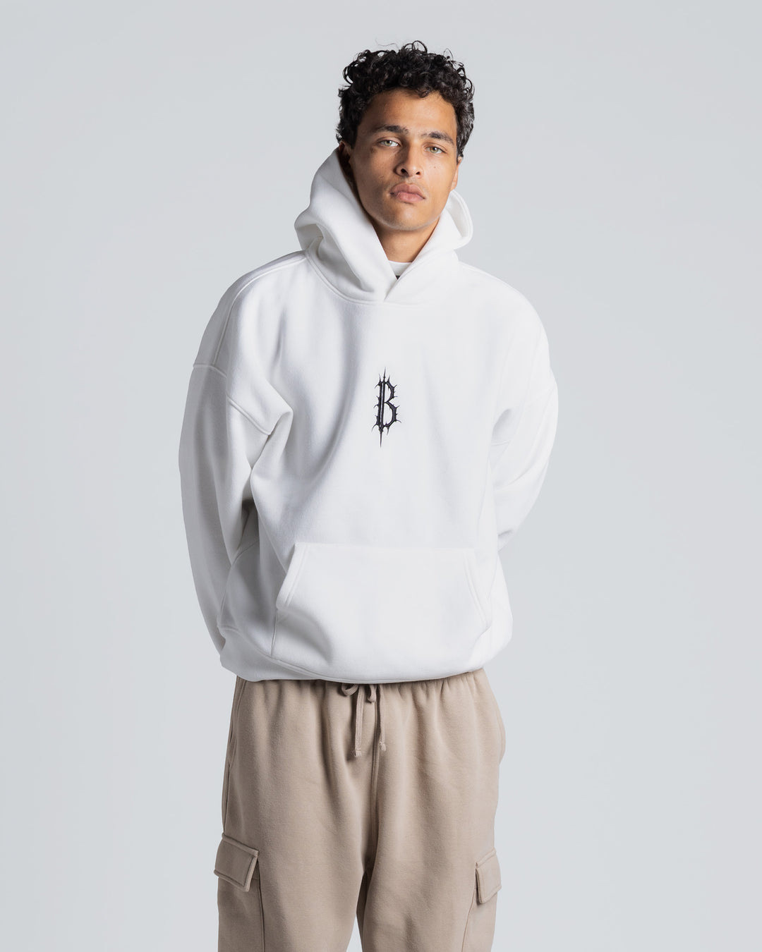 Gothic Brooklyn Hoodie - White