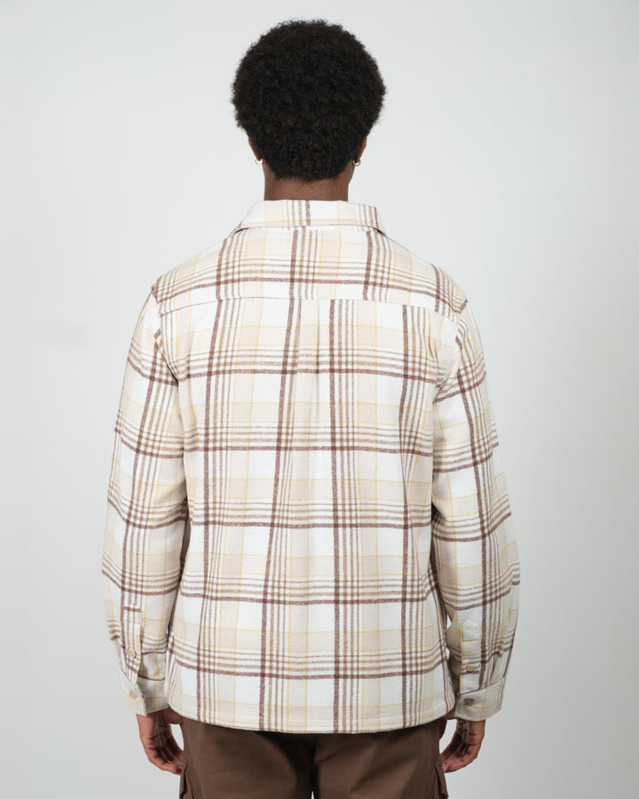 Warm, breathable heavy flannel shacket
#color_cream