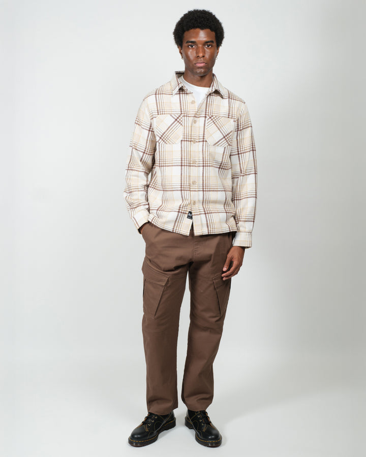 Warm, breathable heavy flannel shacket
#color_cream