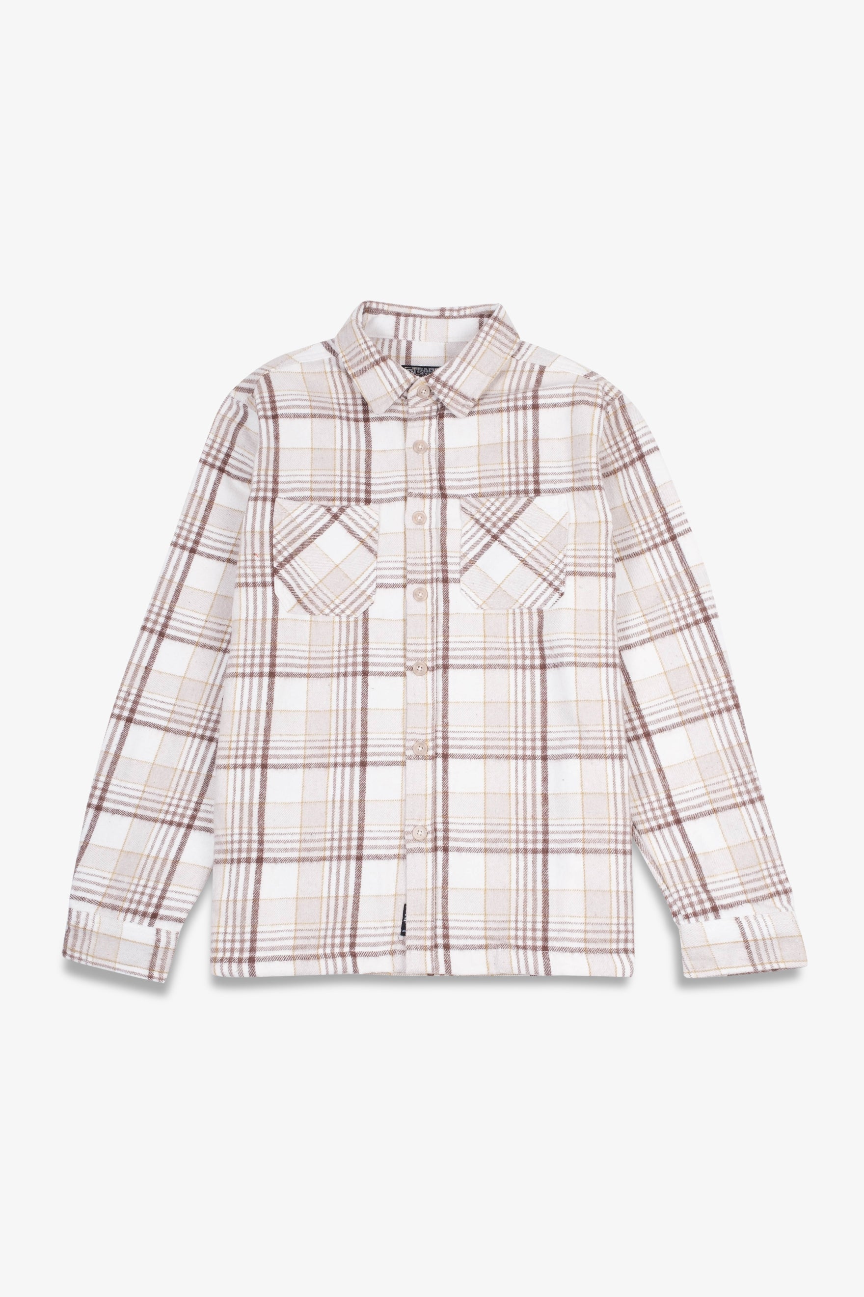 Layer friendly heavy flannel shacket
#color_cream