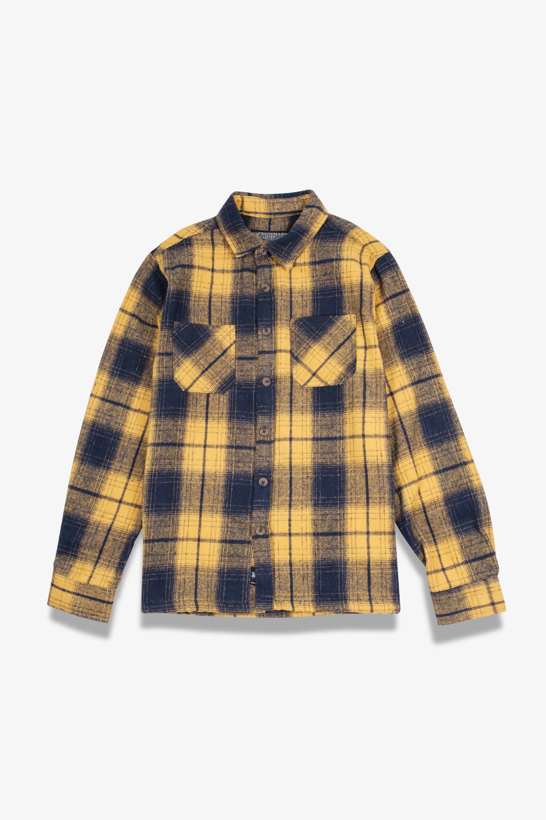 All-weather heavy flannel shacket #color_mustard