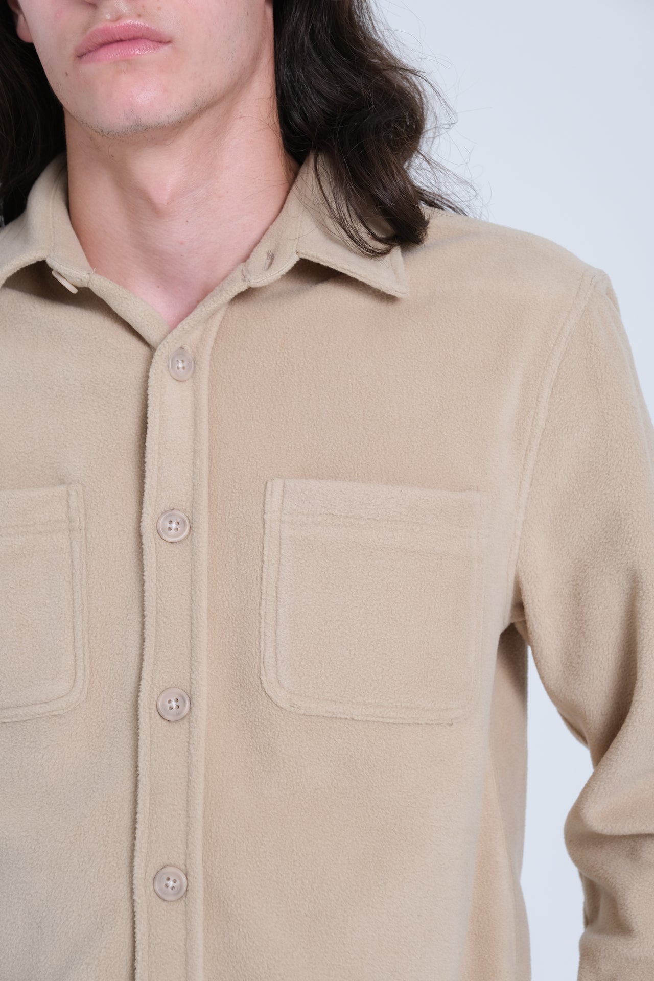 Warm and cozy heavy knit shacket, perfect for layering over tees.
#color_khaki