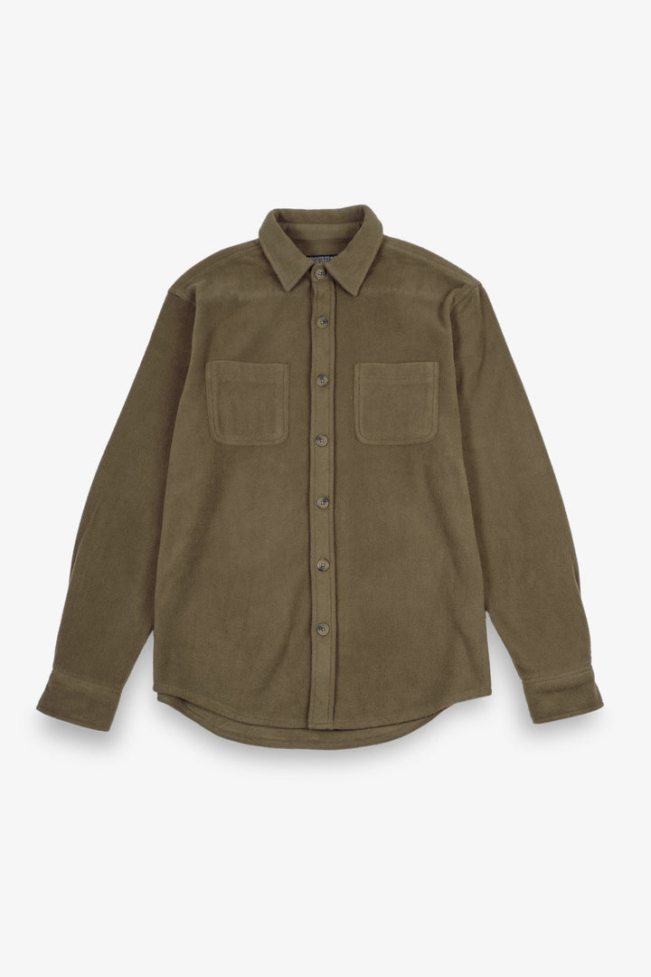 Cozy heavy knit shacket for layering 
#color_olive