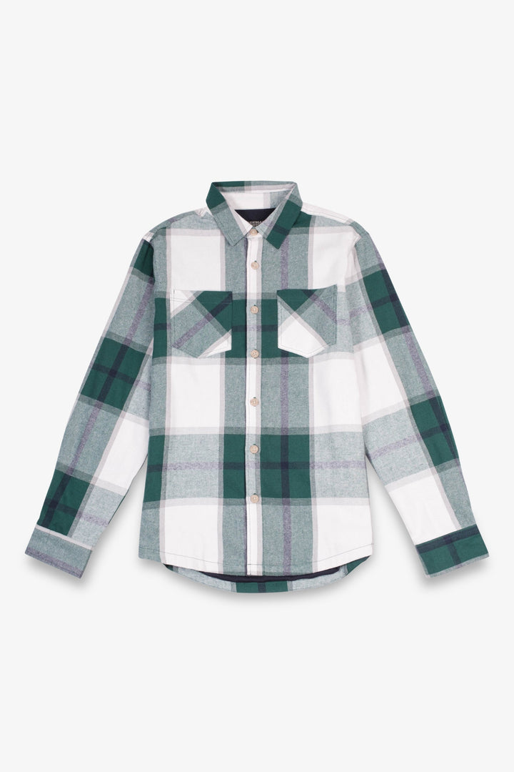 Thermal-insulated men’s flannel overshirt
#color_green