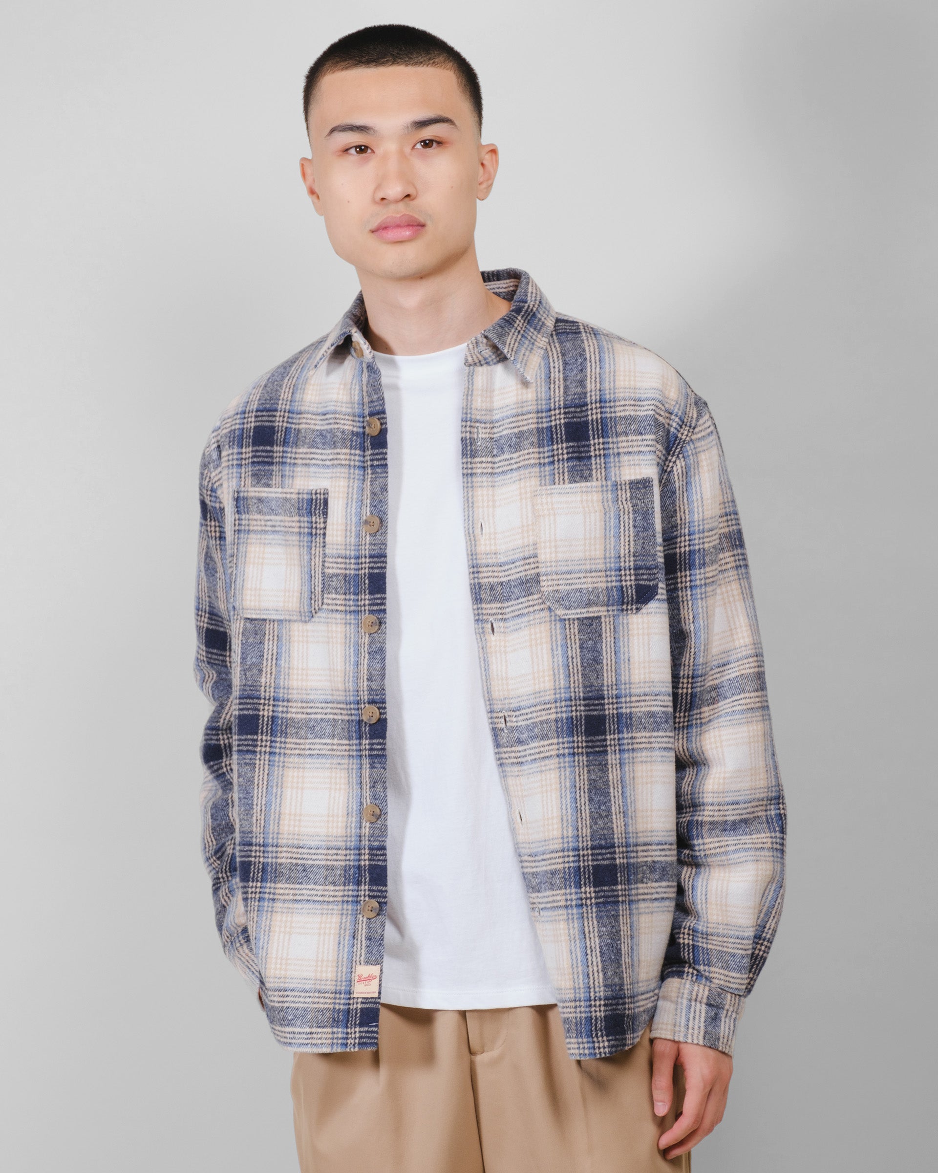 Sherpa Lined Flannel Shacket | Brooklyn Cloth