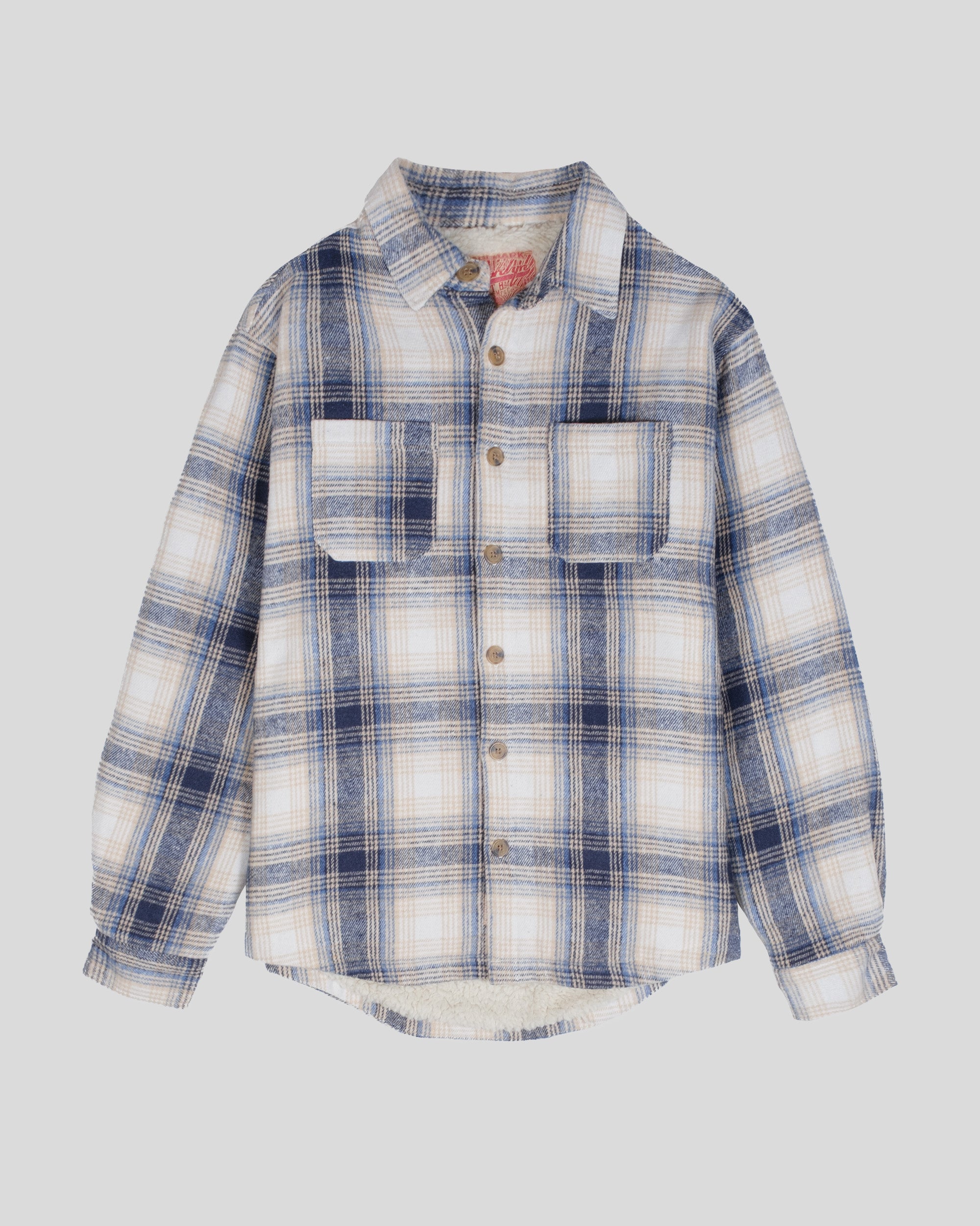 ②2024年 Theory SLEEK FLANNEL DB JKT ベージュ0 Sherpa Lined Flannel Shacket | Brooklyn Cloth