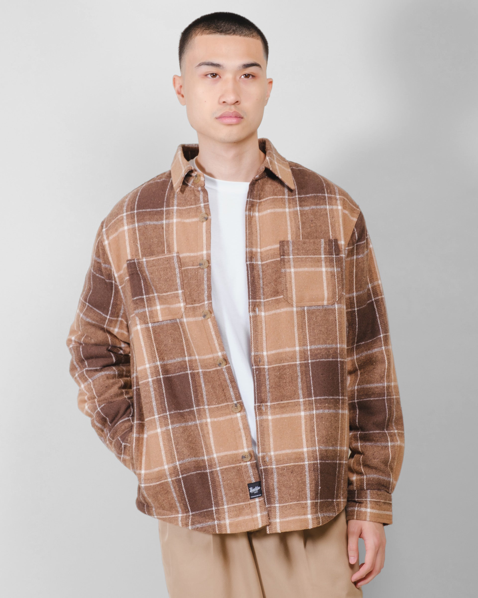 Sherpa Lined Flannel Shacket | Brooklyn Cloth