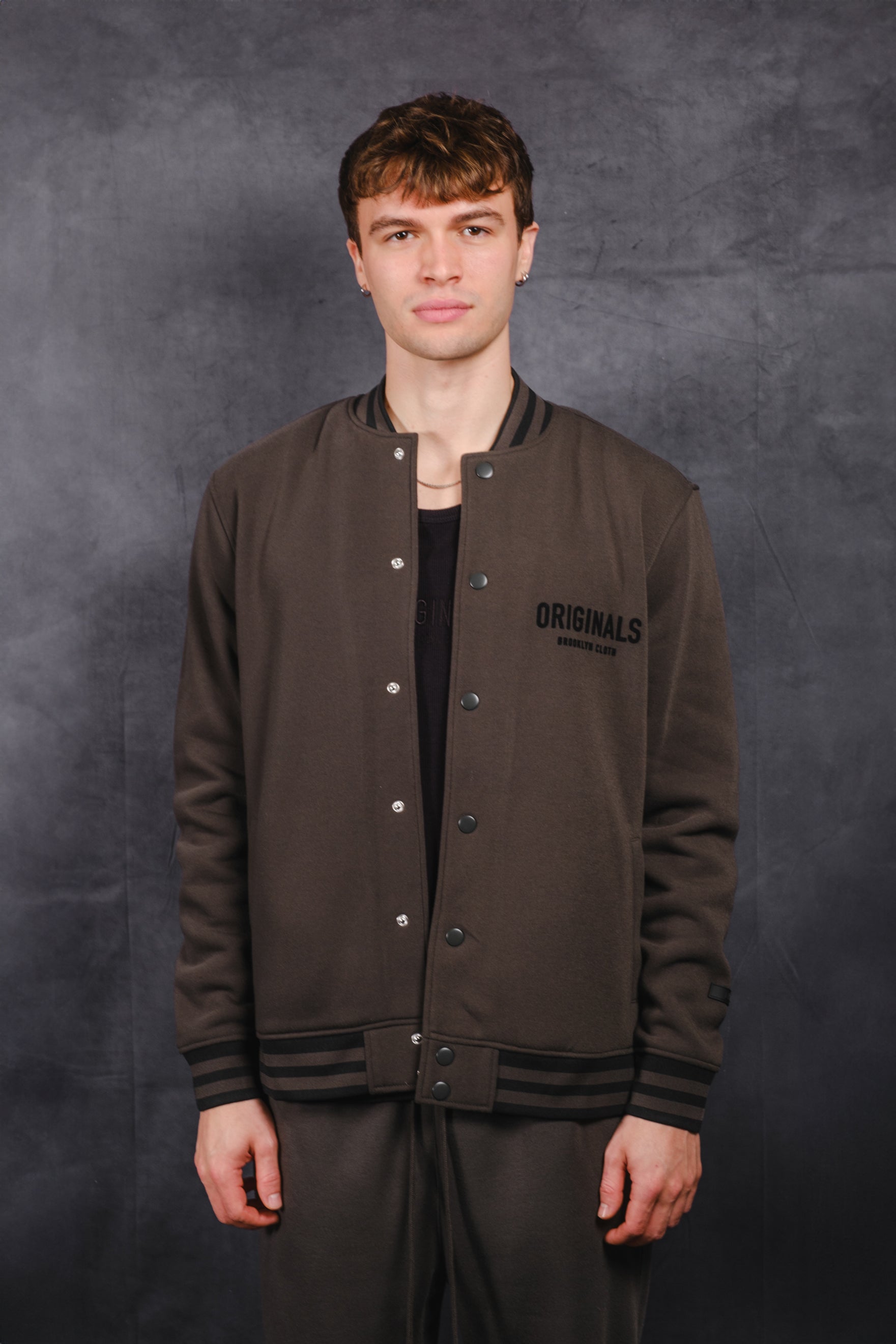 Originals Fleece Bomber in black 
#color_dusty-black
