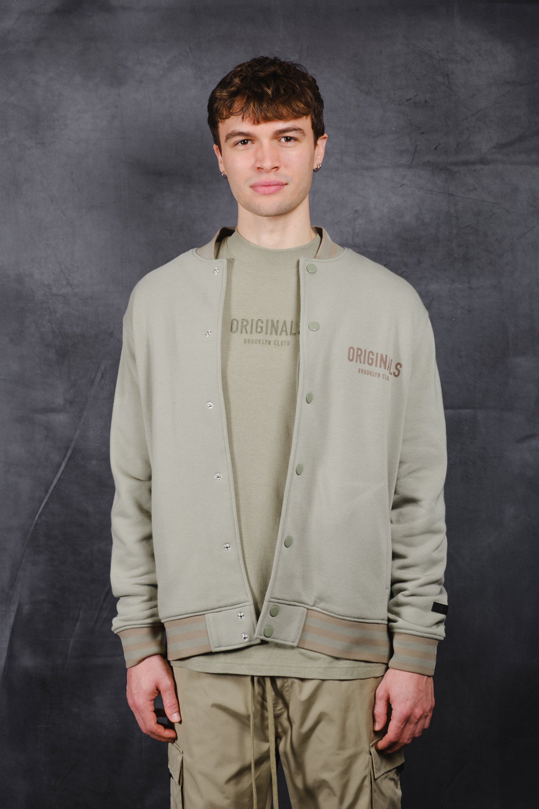 Versatile Originals Fleece Bomber 
 for men #color_sage