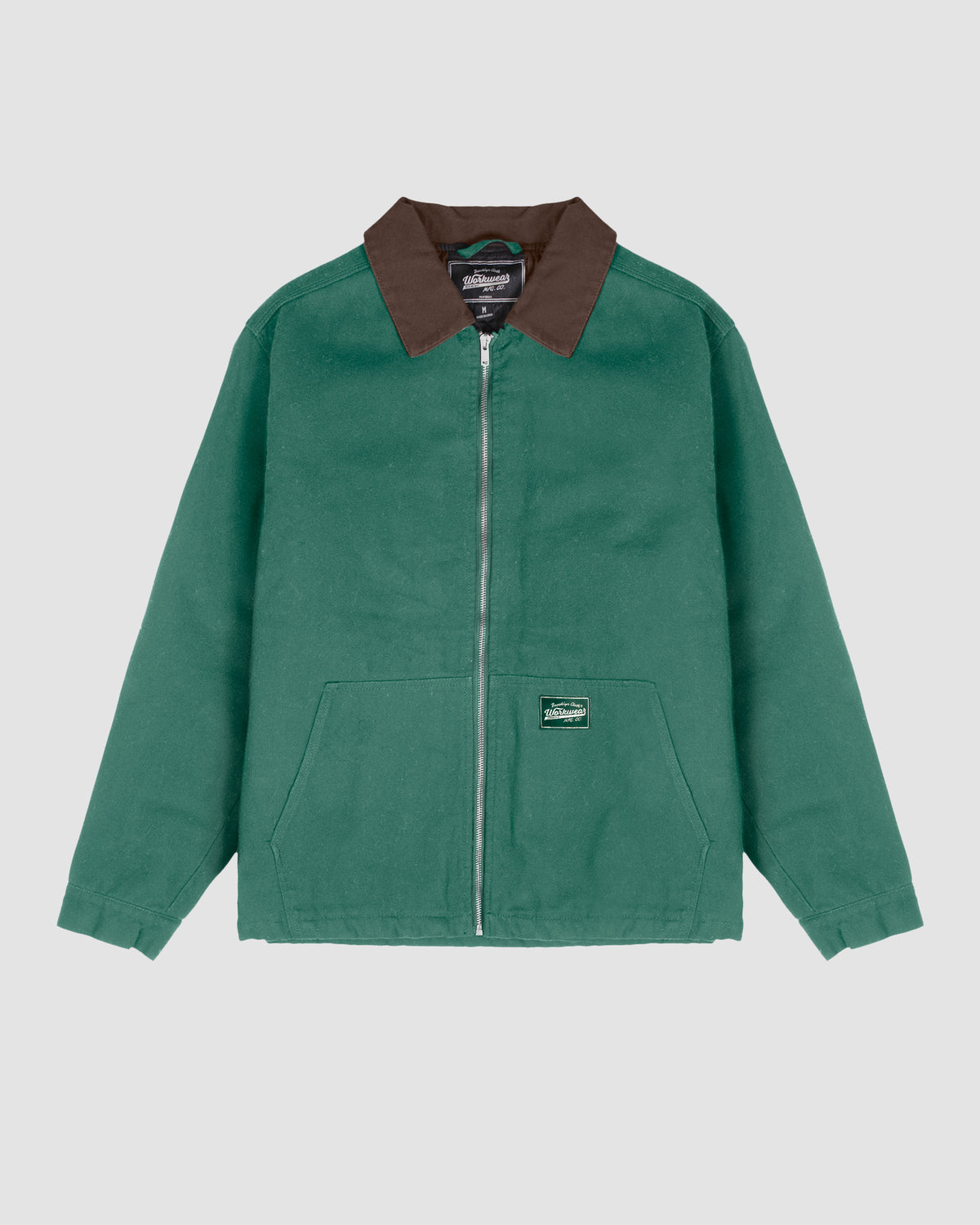 Contrast Collar Jacket in Dark spruce