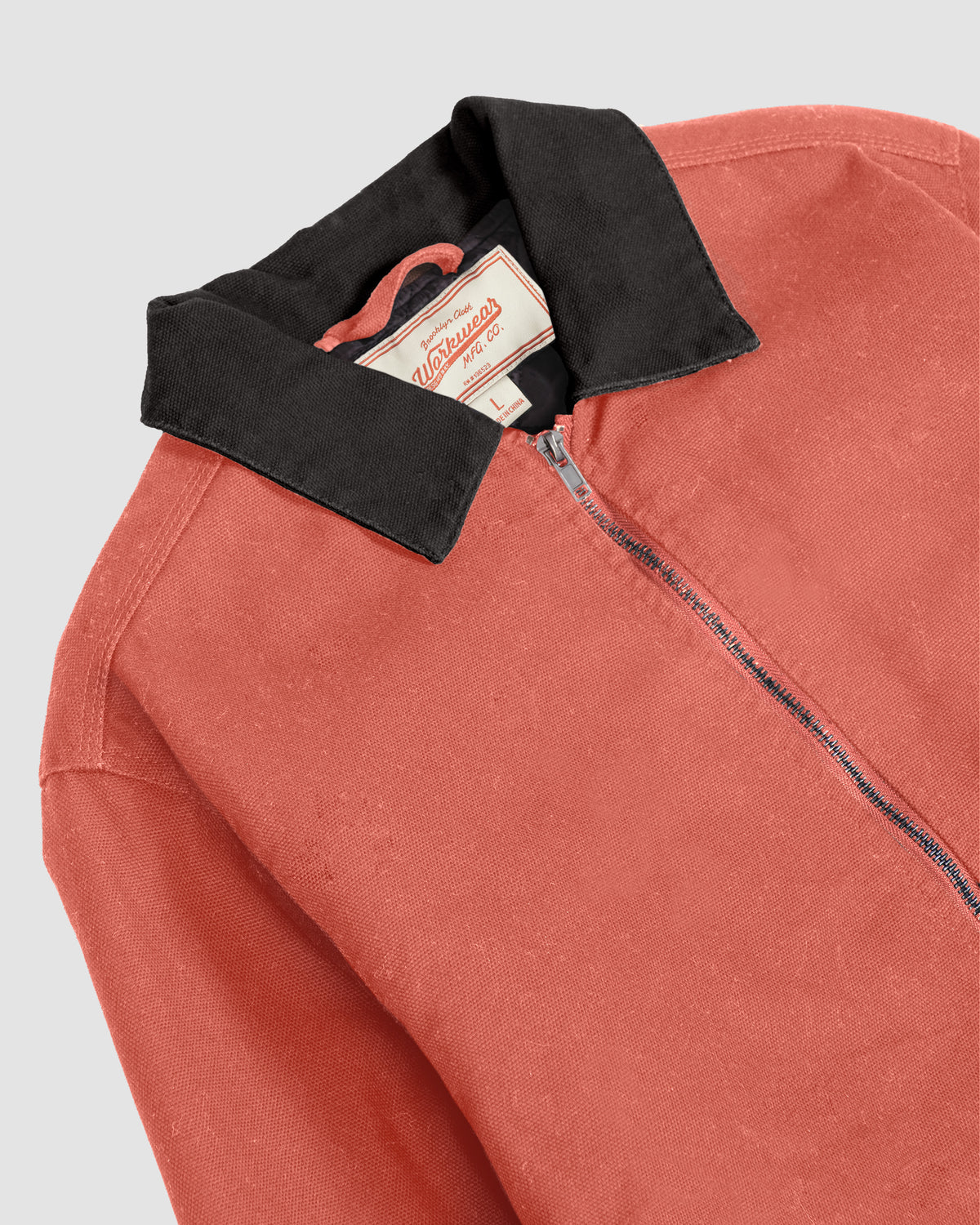 Contrast Collar Jacket in Red