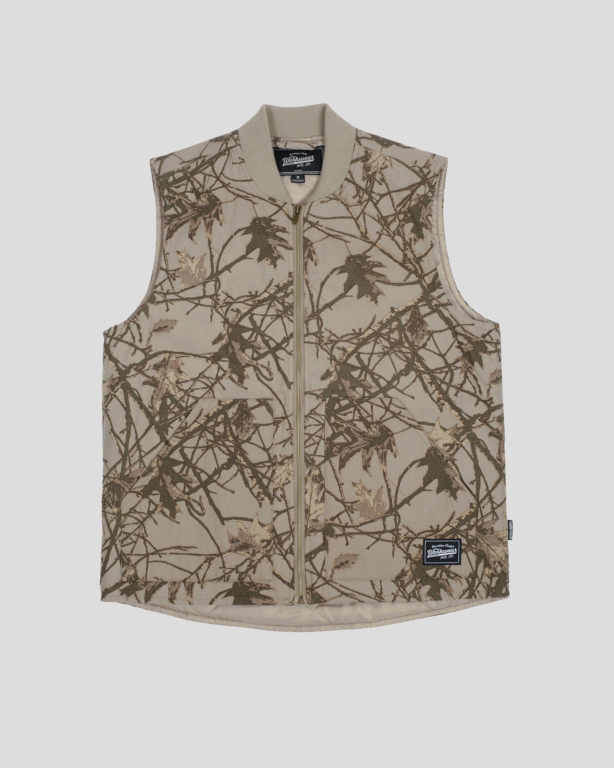 Tree Camo Canvas Vest | Outerwear | Brooklyn Cloth