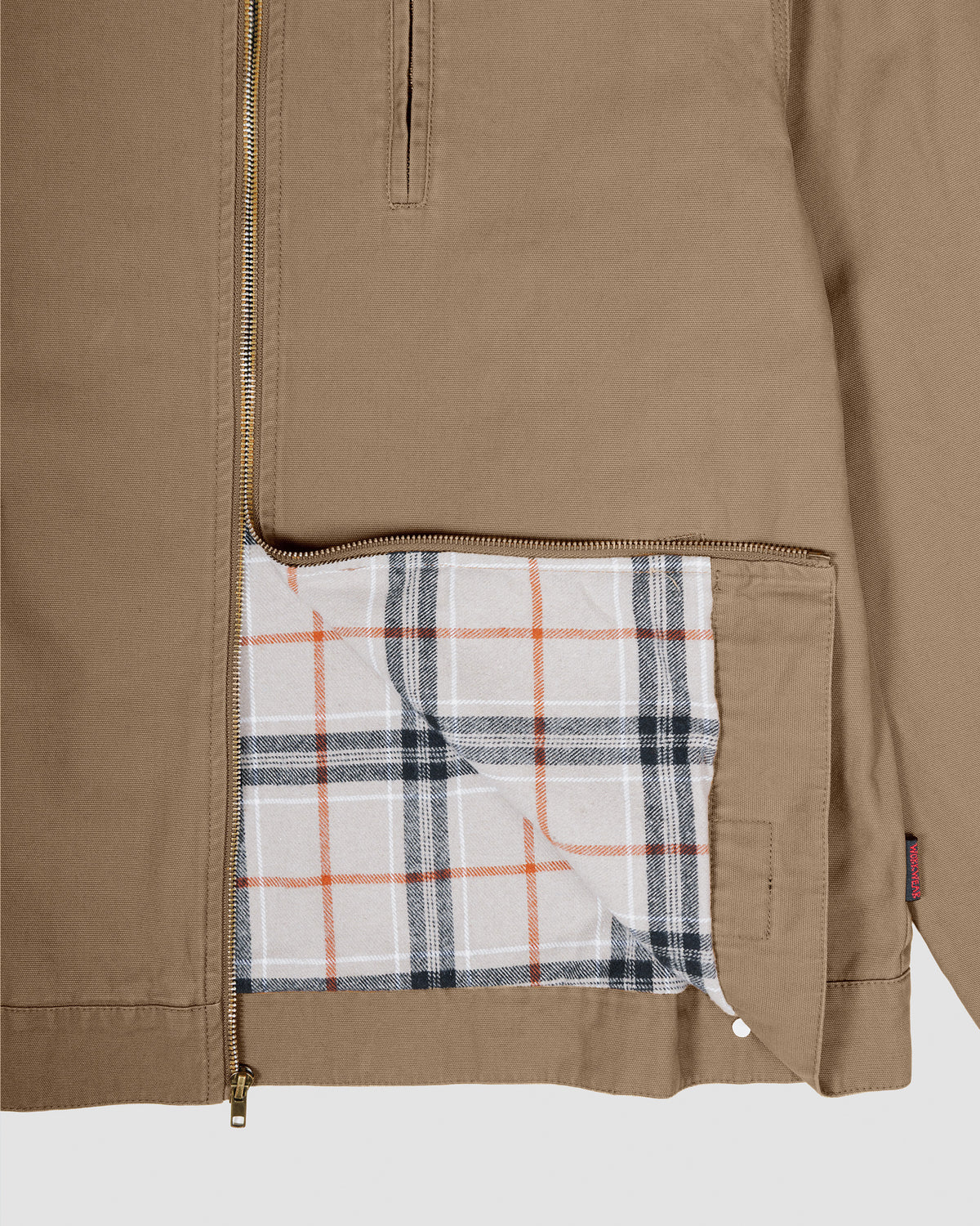 Lined Washed Canvas Jacket in Tobacco