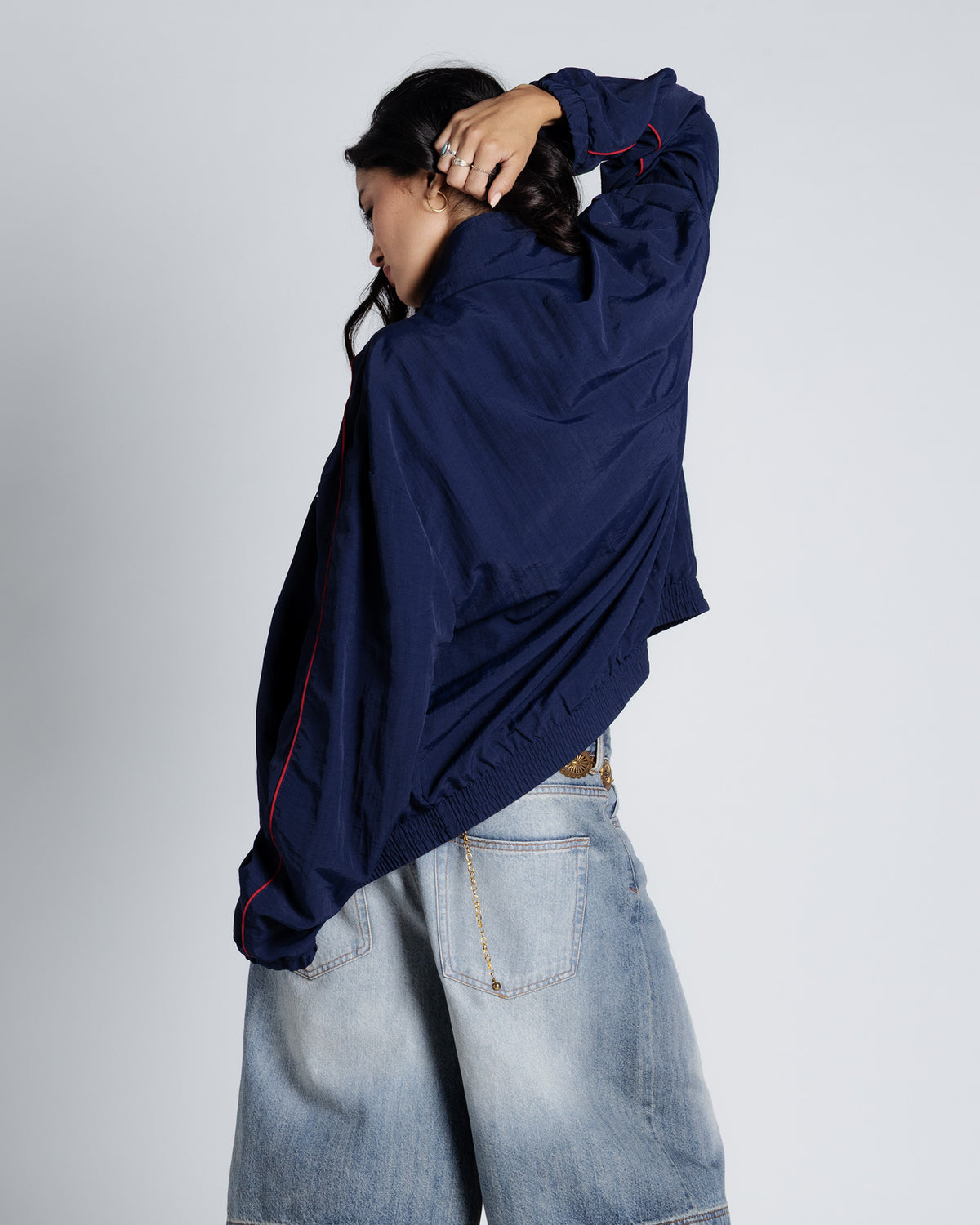 Heritage Club Track Jacket in French navy