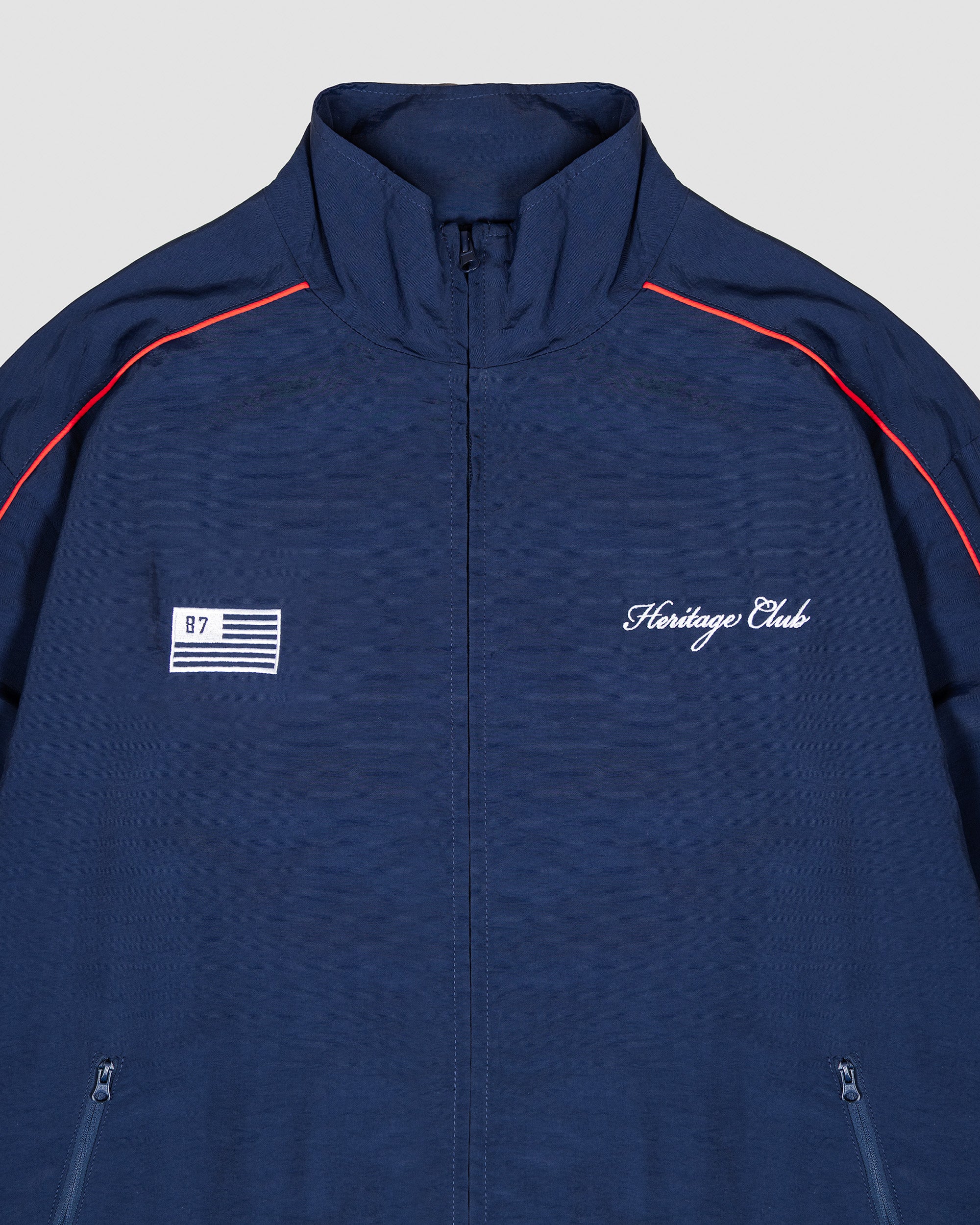Heritage Club Track Jacket in French navy
