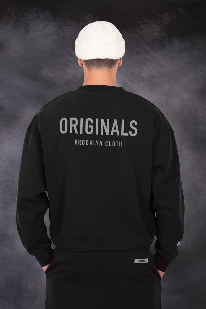 Casual and durable Originals Crewneck Sweatshirt from Brooklyn Cloth
#color_black