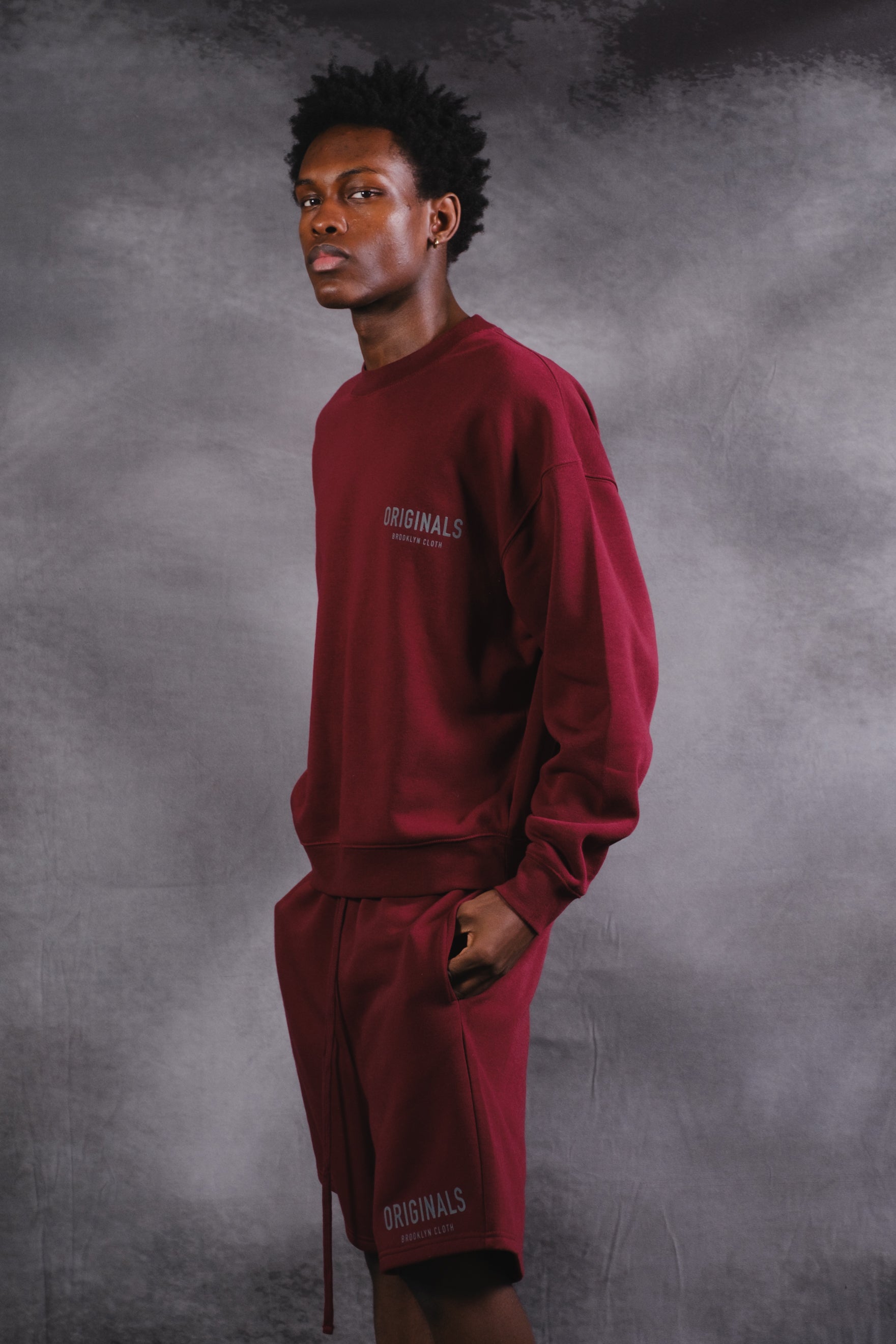 Versatile Originals Crewneck Sweatshirt perfect for casual outings
#color_dark cherry
