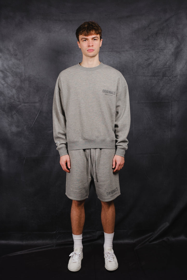 Comfort-focused Originals Crewneck Sweatshirt with oversized fit
#color_dark-oatmeal-heather
