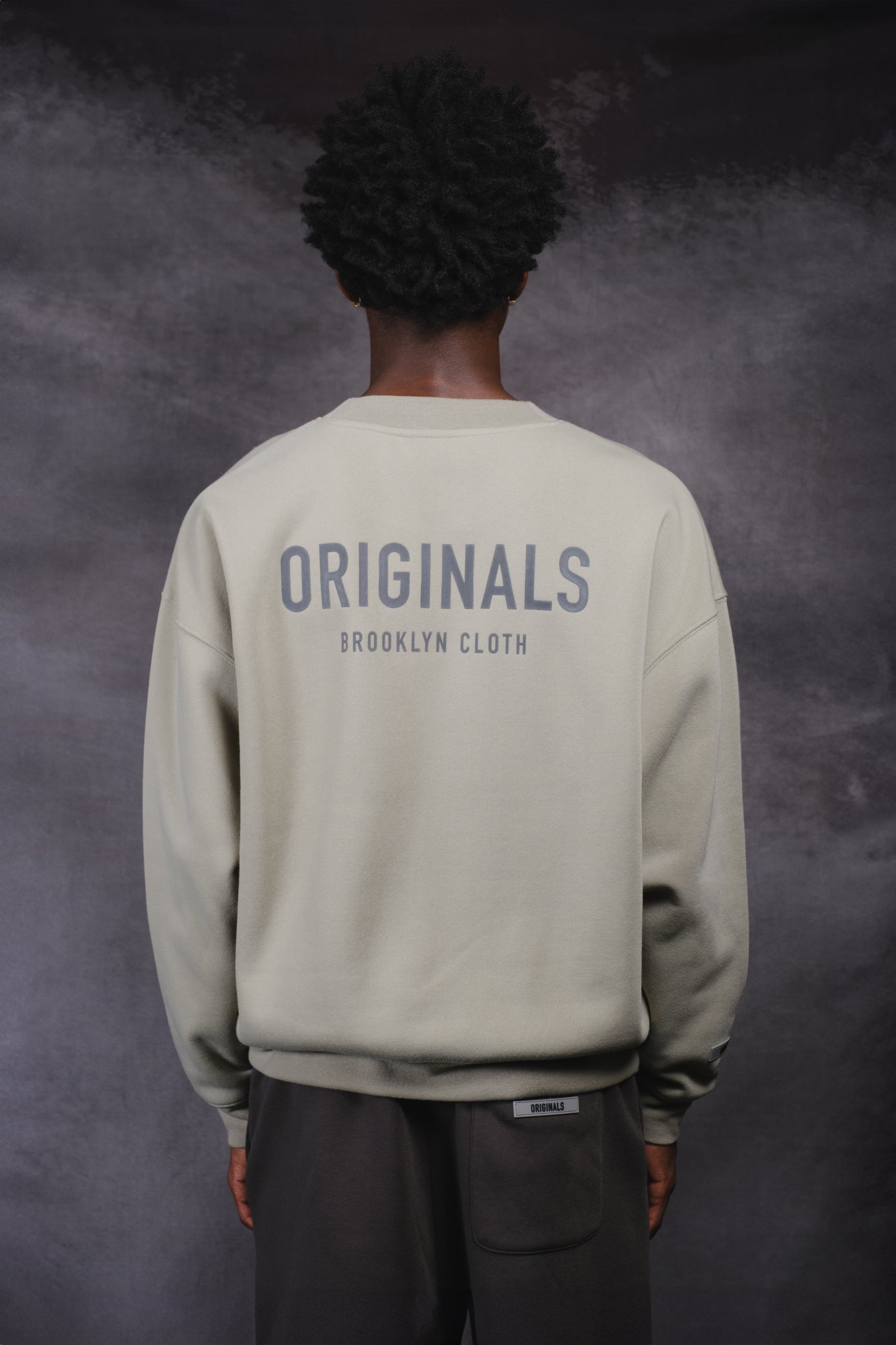 High-quality, soft Originals Crewneck by Brooklyn Cloth
#color_sage