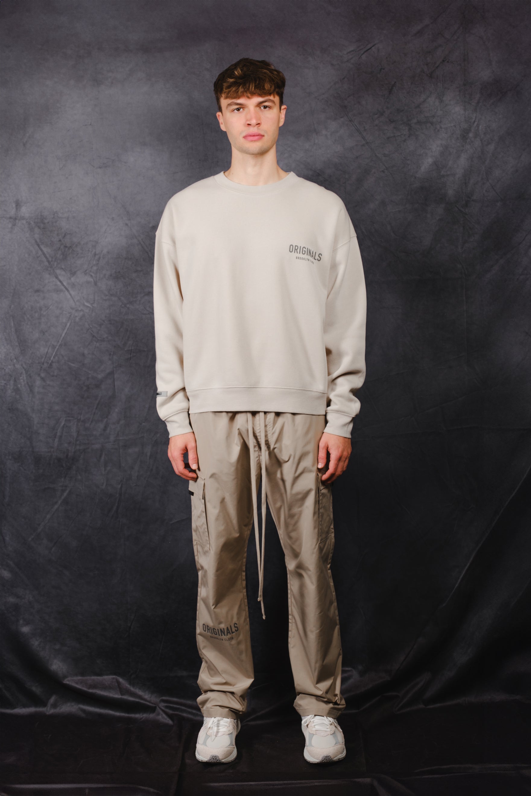 Relaxed Originals Crewneck with cozy, durable material
#color_sand