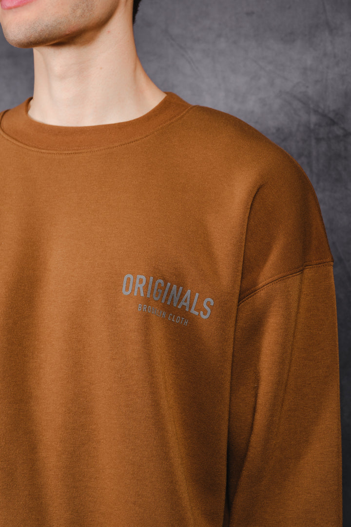 Brooklyn Cloth Originals Crewneck Sweatshirt for a casual style
#color_toffee