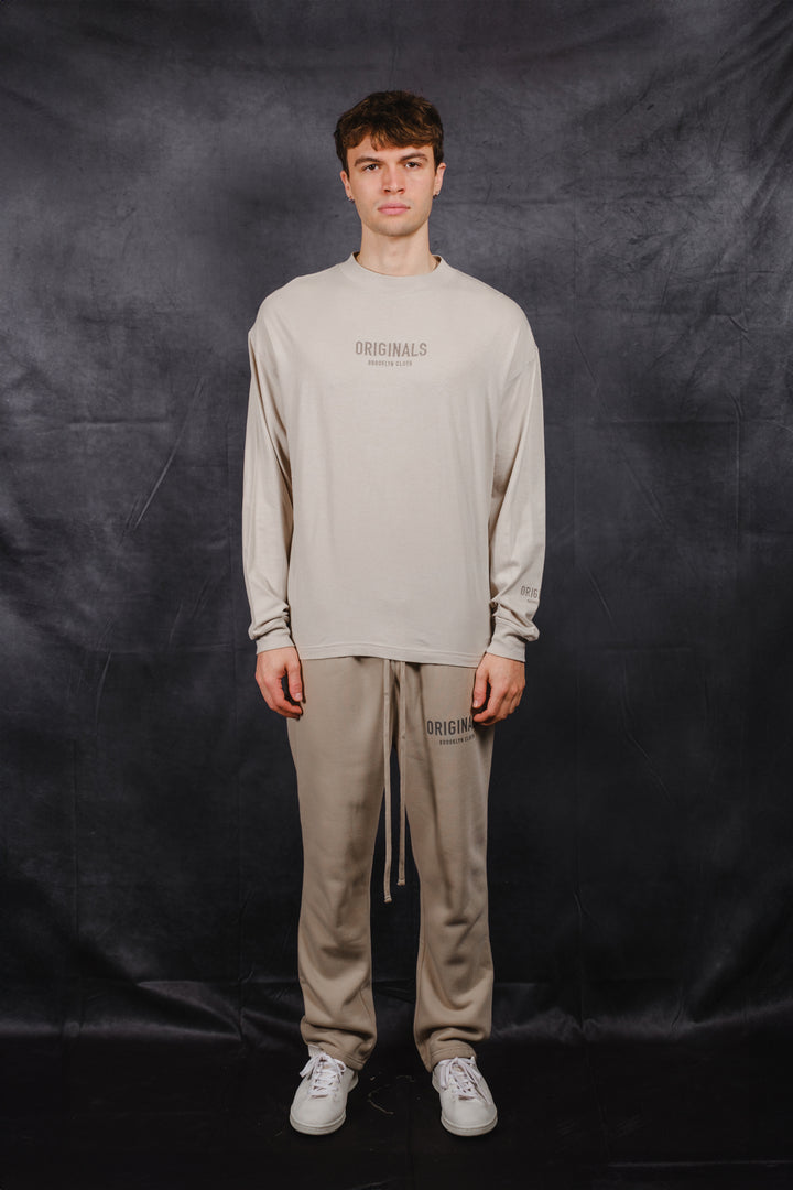 Classic Tonal Embroidered Originals Long Sleeve Tee
#color_pumice-stone