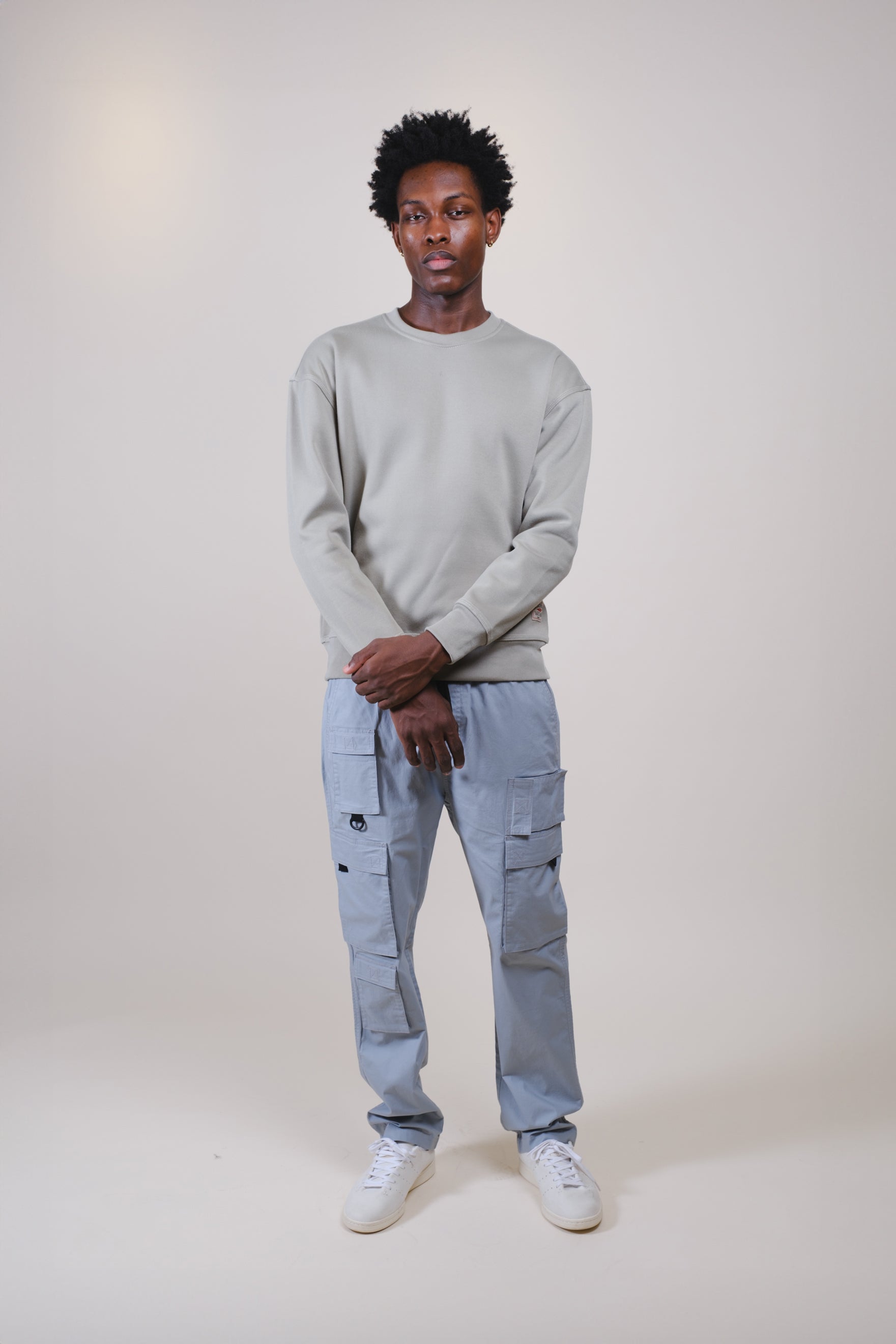 Two-Tone Stitch Men's Crewneck
#color_sage