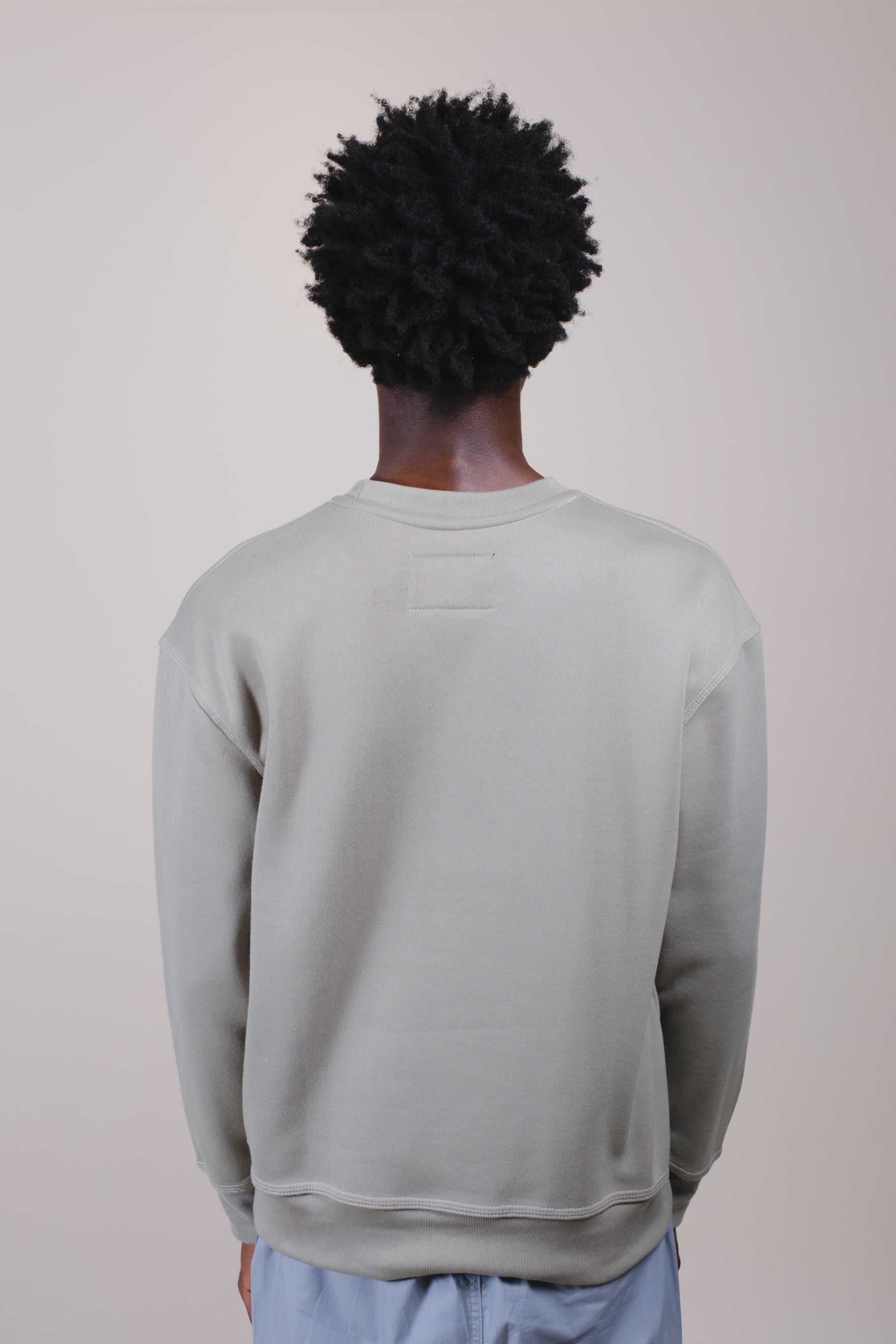 Signature Stitch Crewneck 
#color_sage