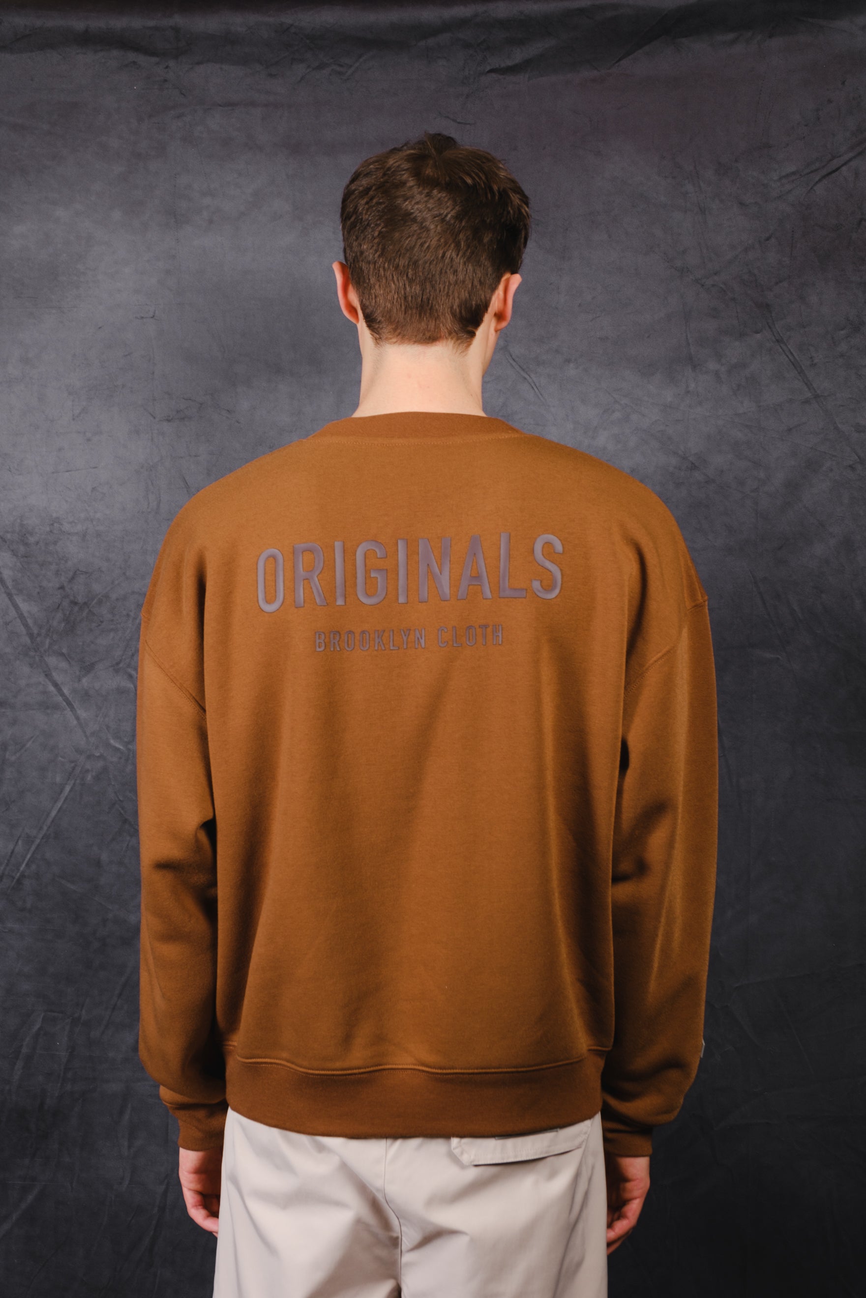 Oversized fit Originals Tonal Hd Fleece Crew by Brooklyn Cloth
#color_toffee