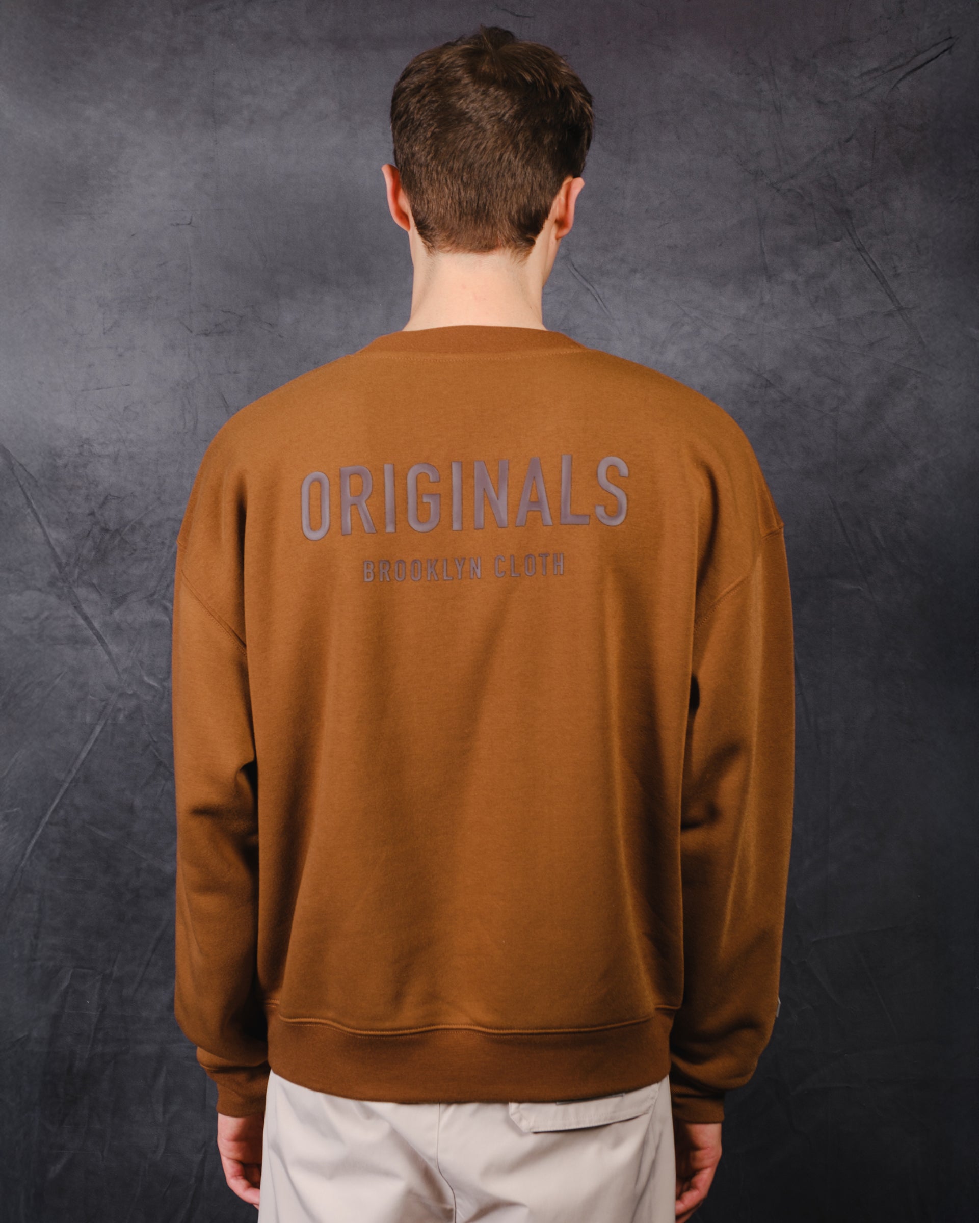 Brooklyn Cloth Originals Tonal Hd Fleece Crew with relaxed fit
#color_toffee