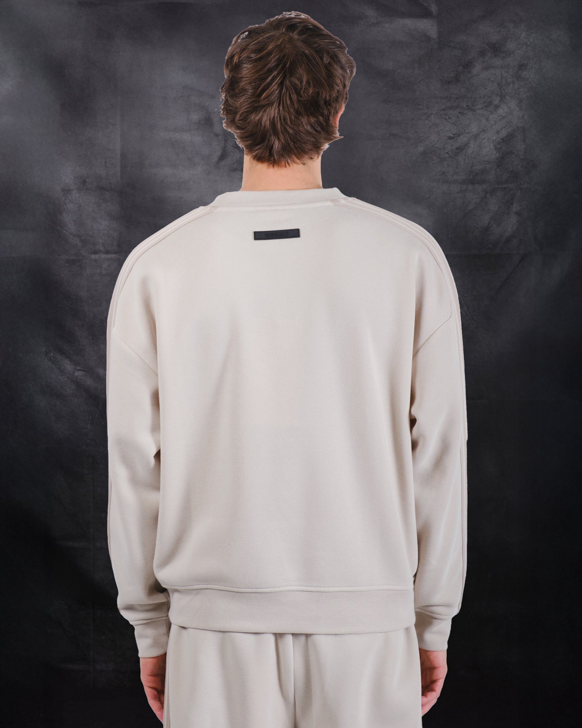 Men's originals crewneck track sweatshirt 
#color_sand