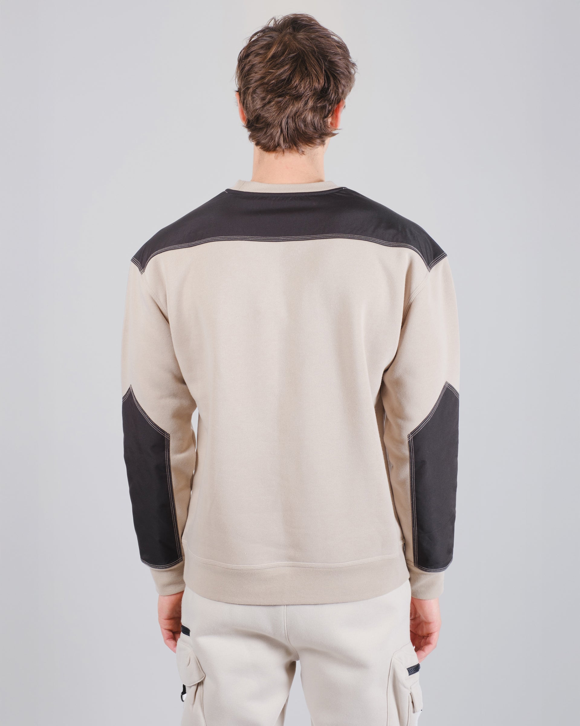 Workwear Blocked Fleece Crew | Men's Tops | Brooklyn Cloth
