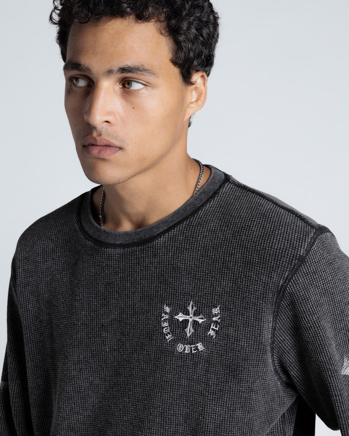 Faith Over Fear Thermal in Black