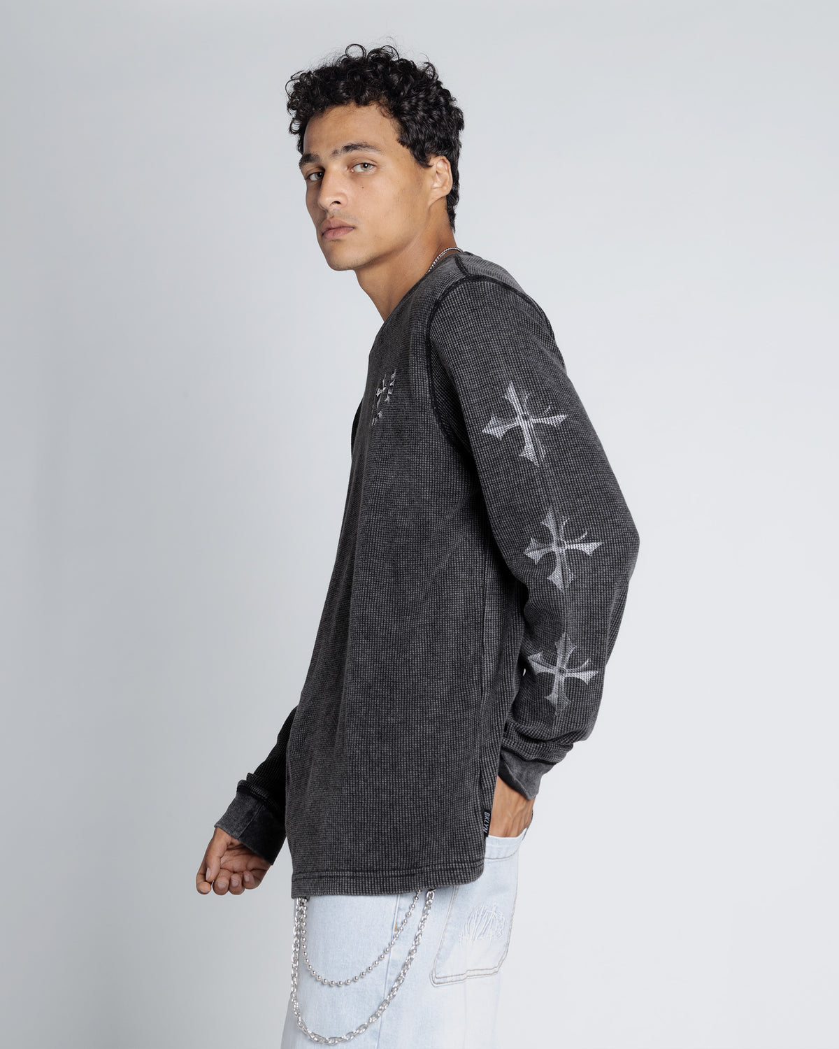 Faith Over Fear Thermal in Black