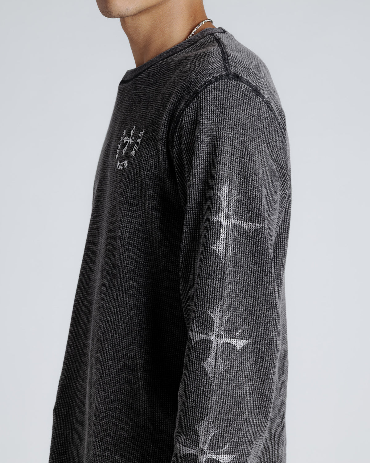Faith Over Fear Thermal in Black