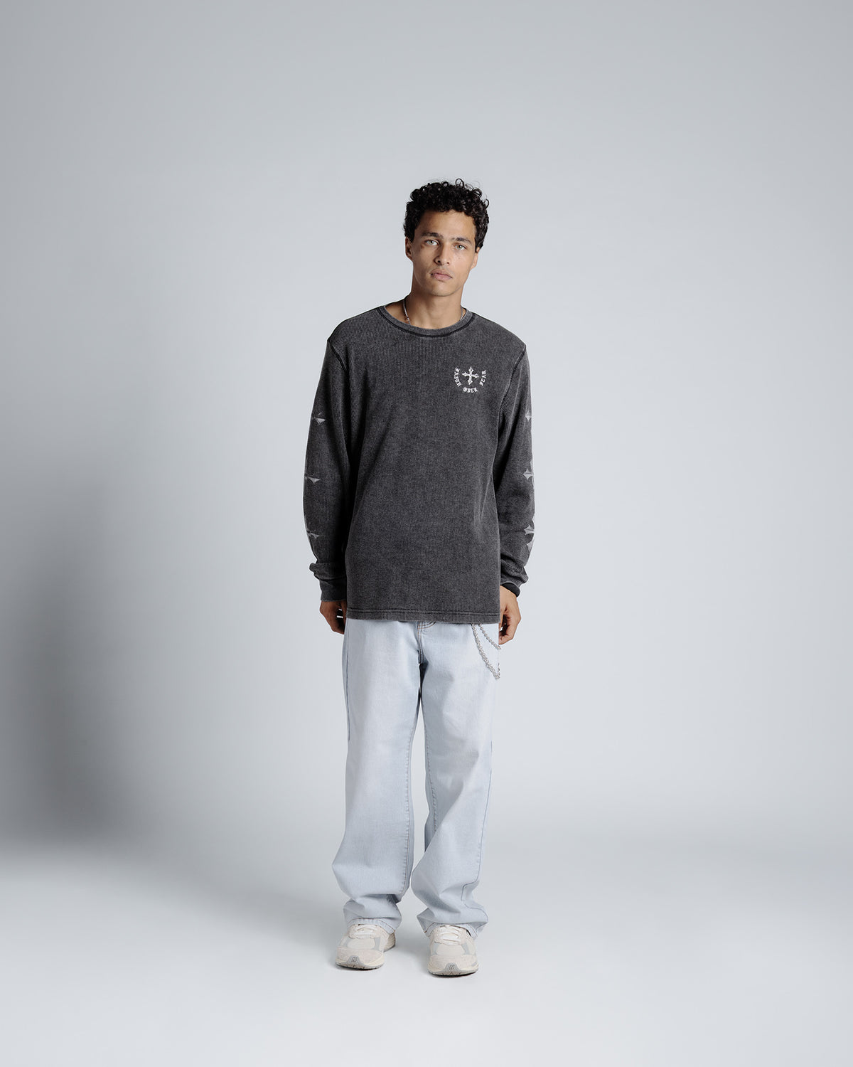 Faith Over Fear Thermal in Black
