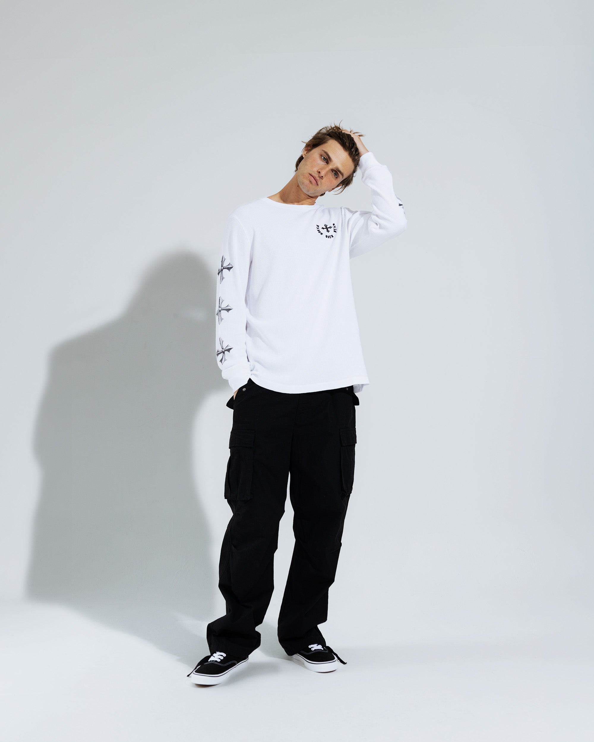 Faith Over Fear Thermal in White