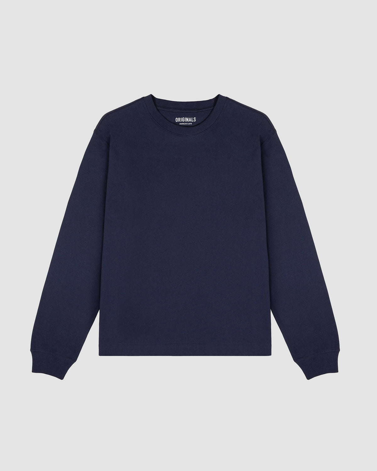 The Daily Heavyweight Long Sleeve Tee in French navy