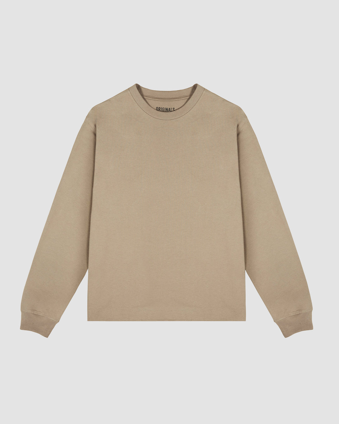 The Daily Heavyweight Long Sleeve Tee - Pumice Stone